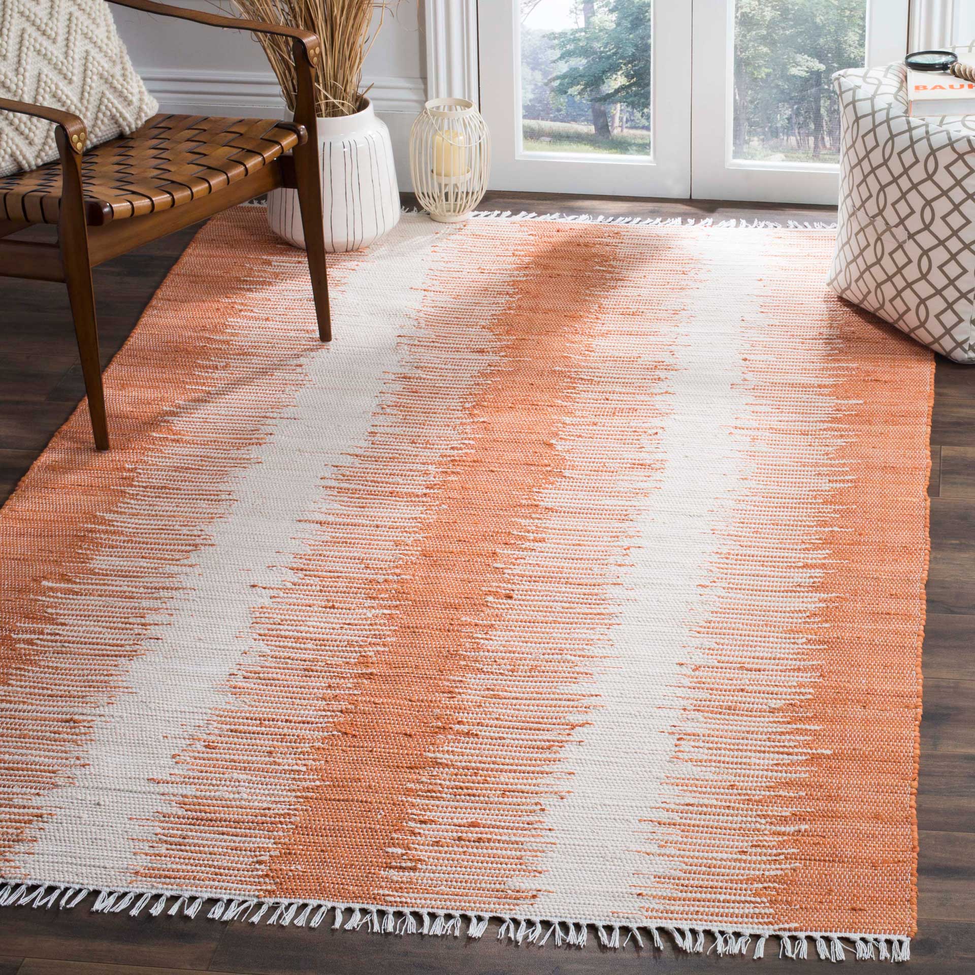 Montauk Frequency Orange Area Rug - Image 5