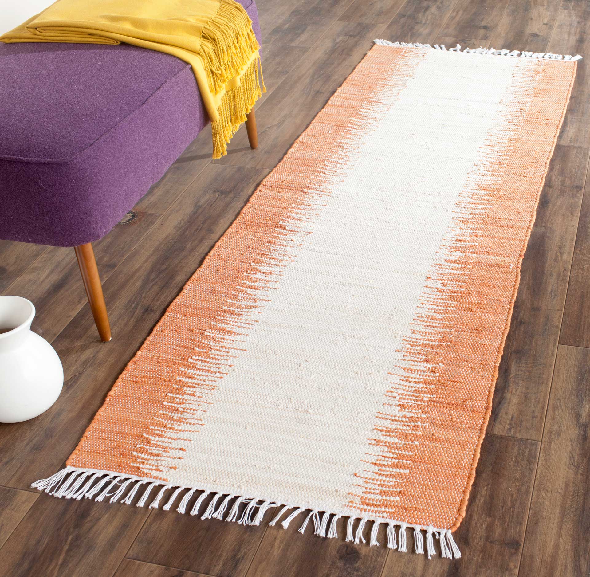 Montauk Frequency Orange Runner Rug - Image 3