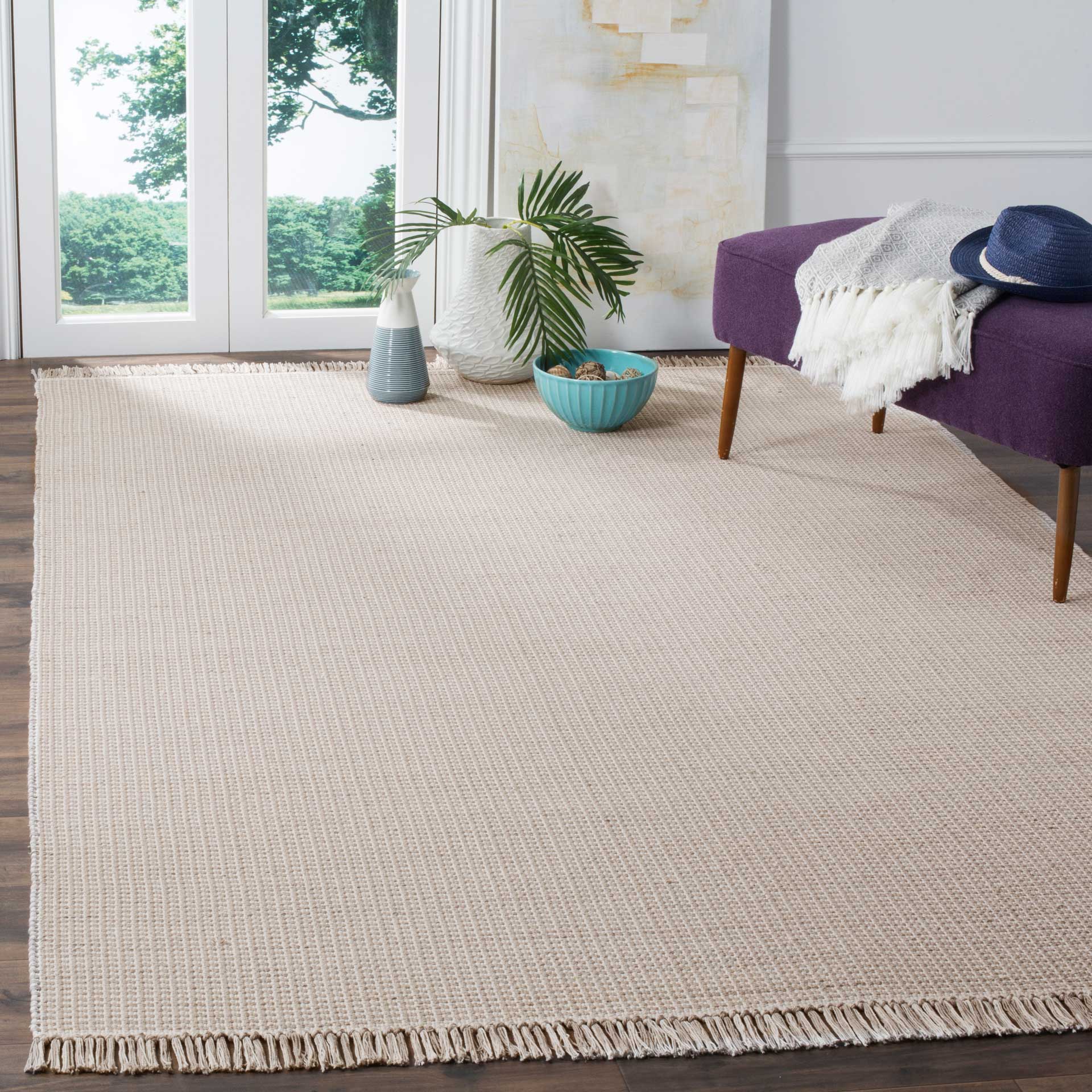 Montauk Fringe Ivory/Gray Area Rug - Image 9
