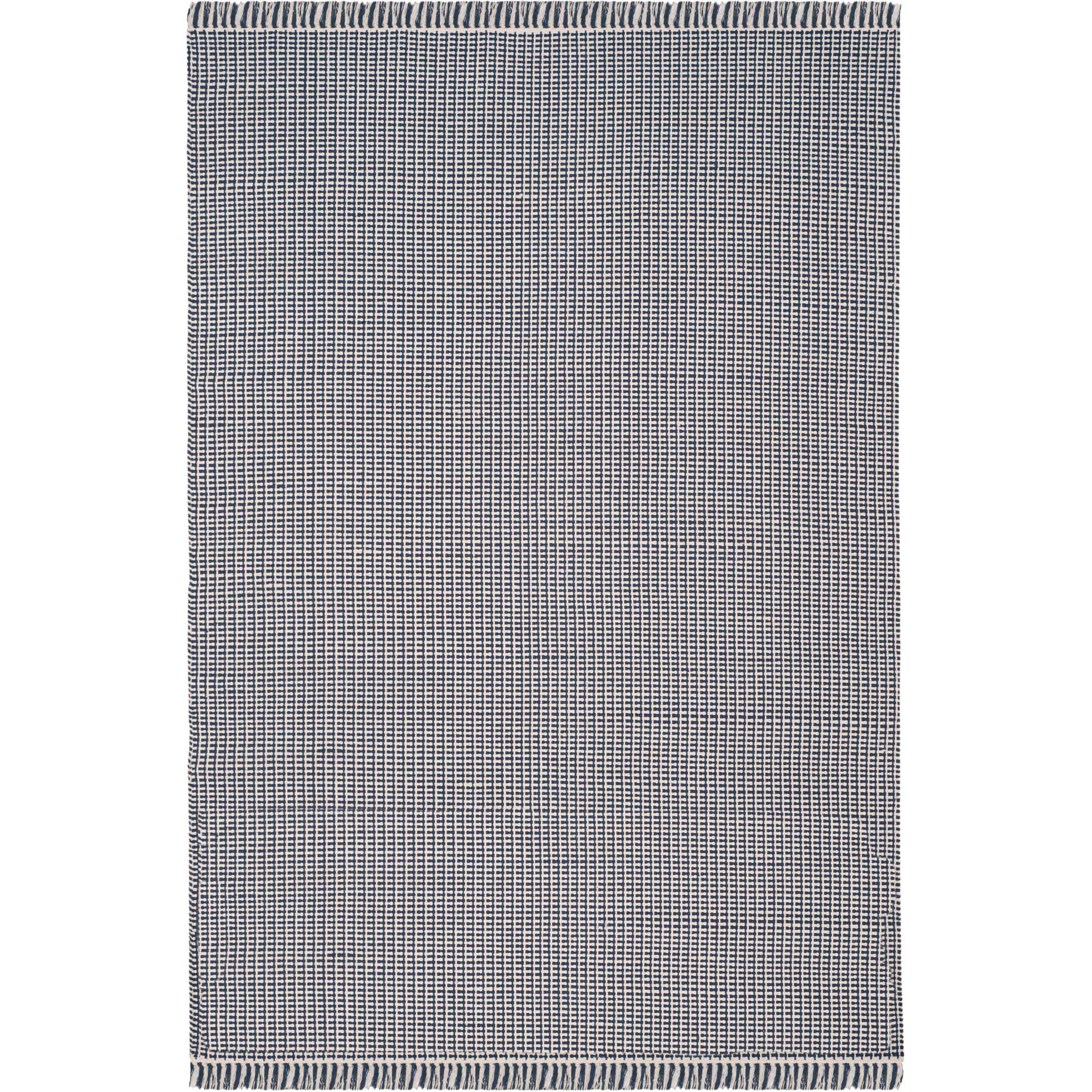 Montauk Fringe Ivory/Navy Area Rug - Image 2