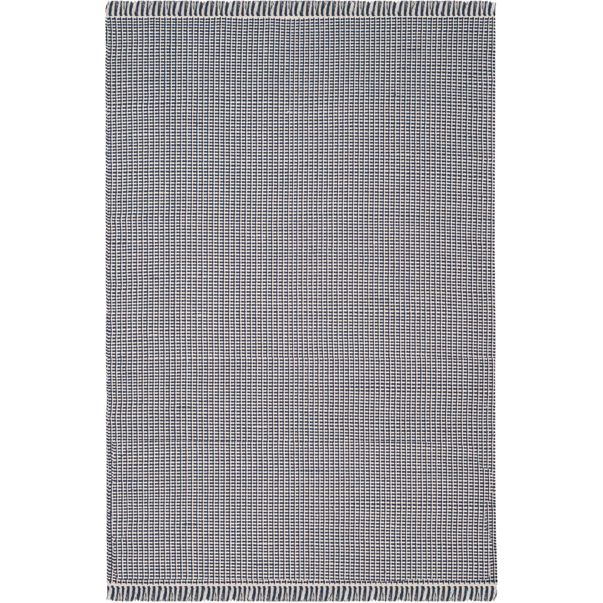 Montauk Fringe Ivory/Navy Area Rug - Image 5