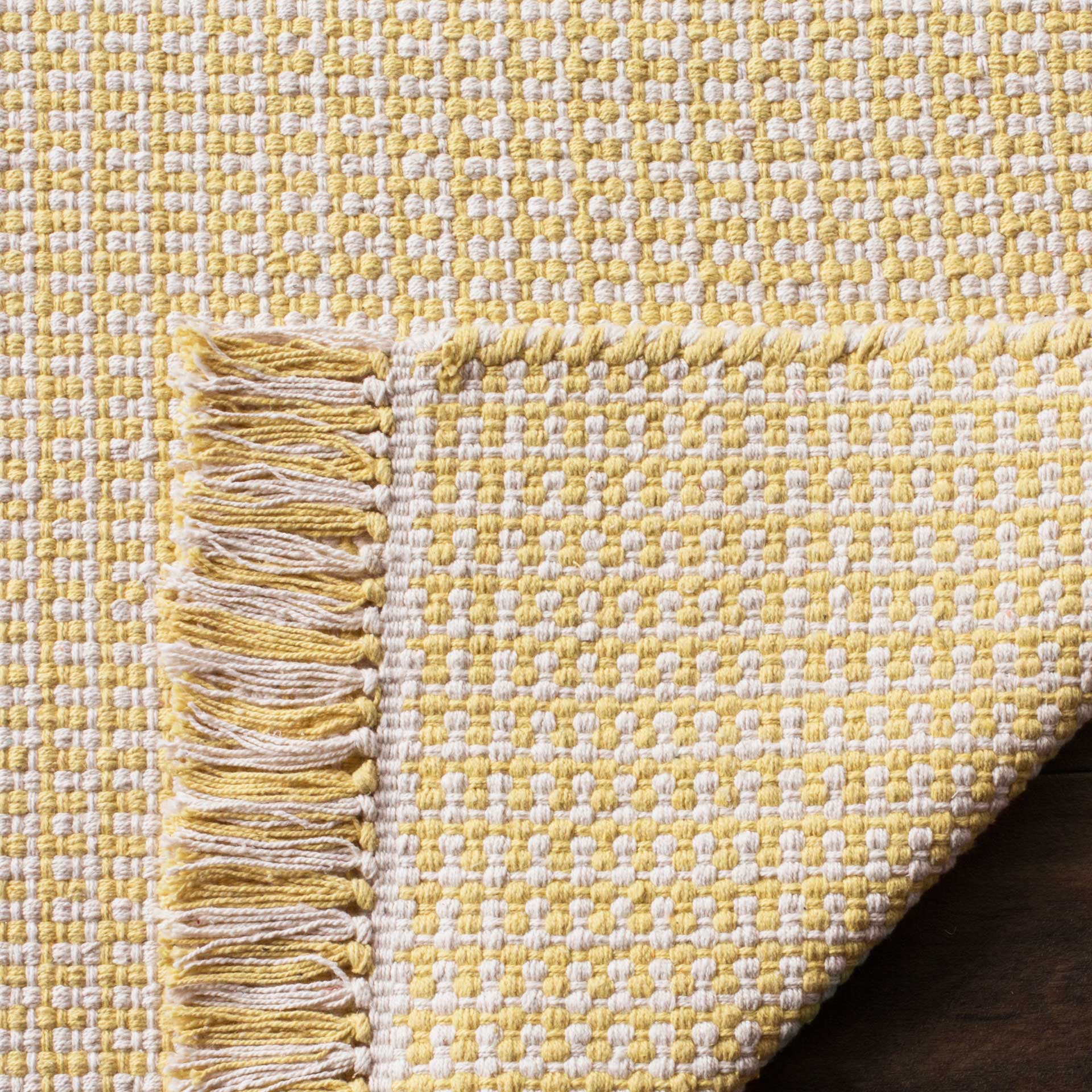 Montauk Fringe Ivory/Yellow Area Rug - Image 6