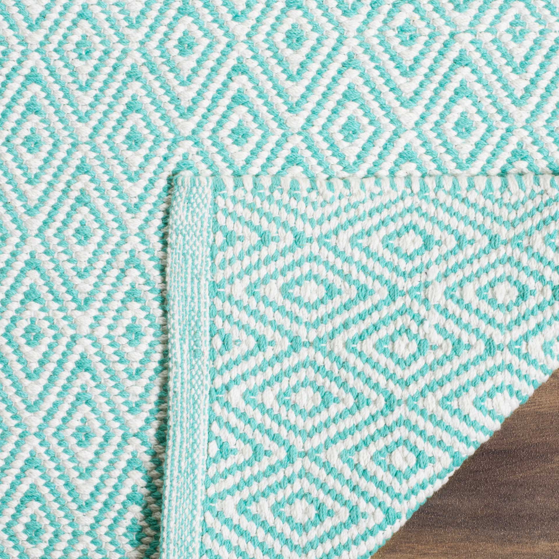 Montauk Geometry Ivory/Aqua Area Rug - Image 10