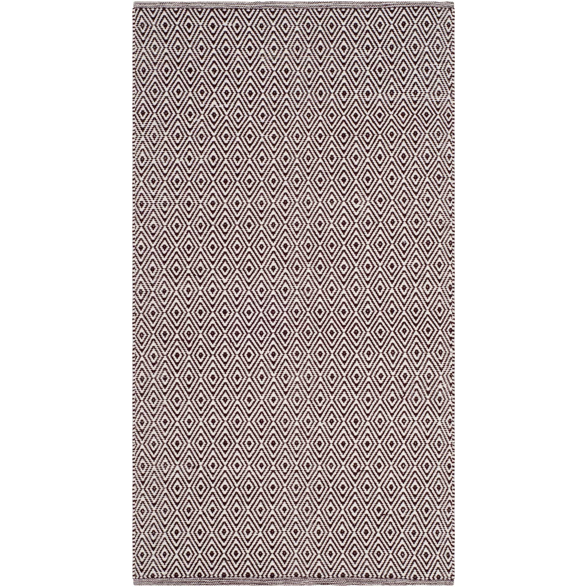 Montauk Geometry Ivory/Chocolate Area Rug - Image 3