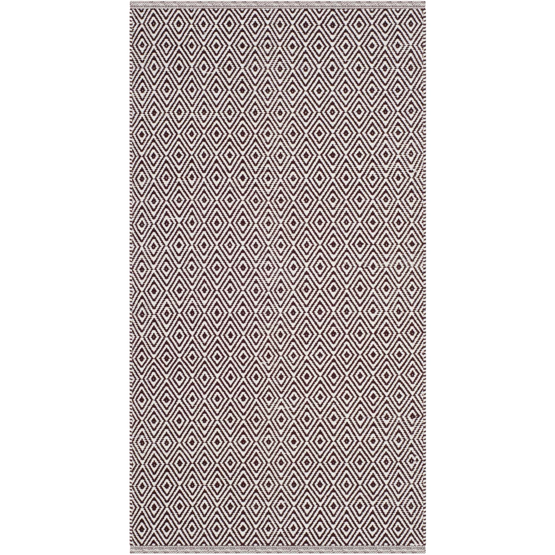 Montauk Geometry Ivory/Chocolate Area Rug - Image 4