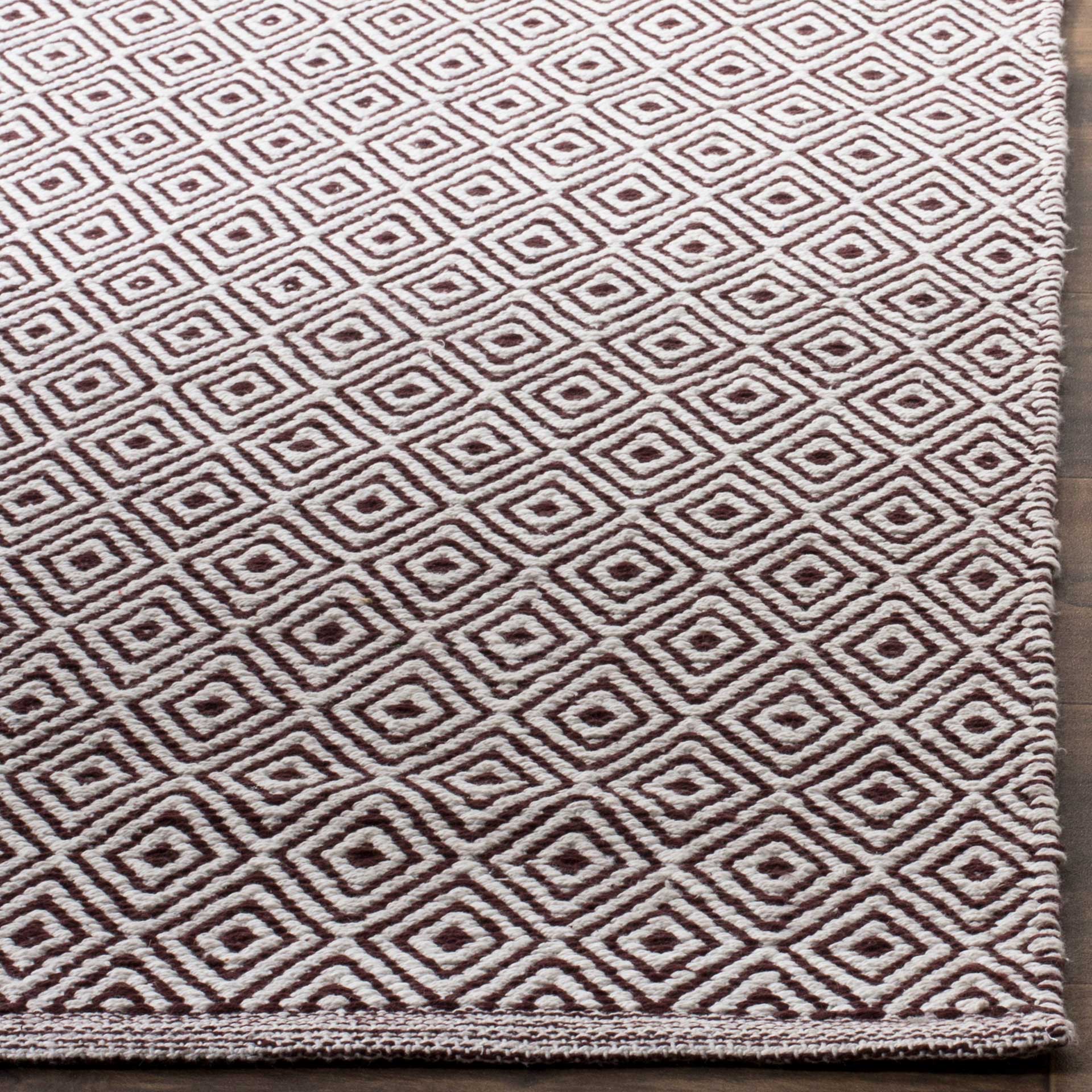 Montauk Geometry Ivory/Chocolate Area Rug - Image 5