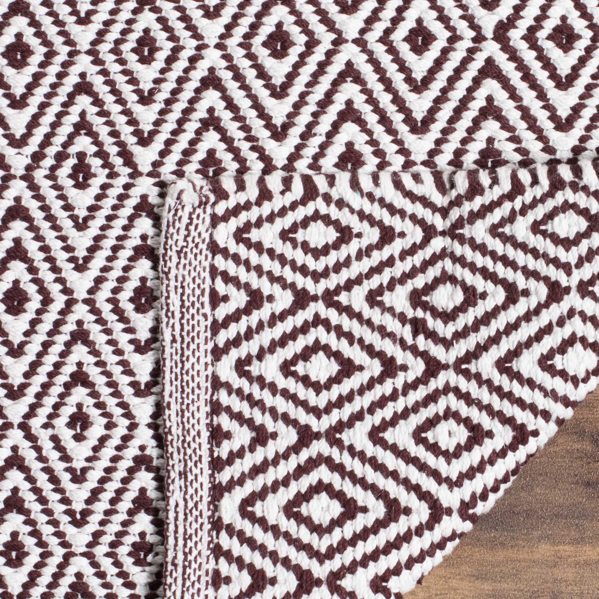 Montauk Geometry Ivory/Chocolate Area Rug - Image 6