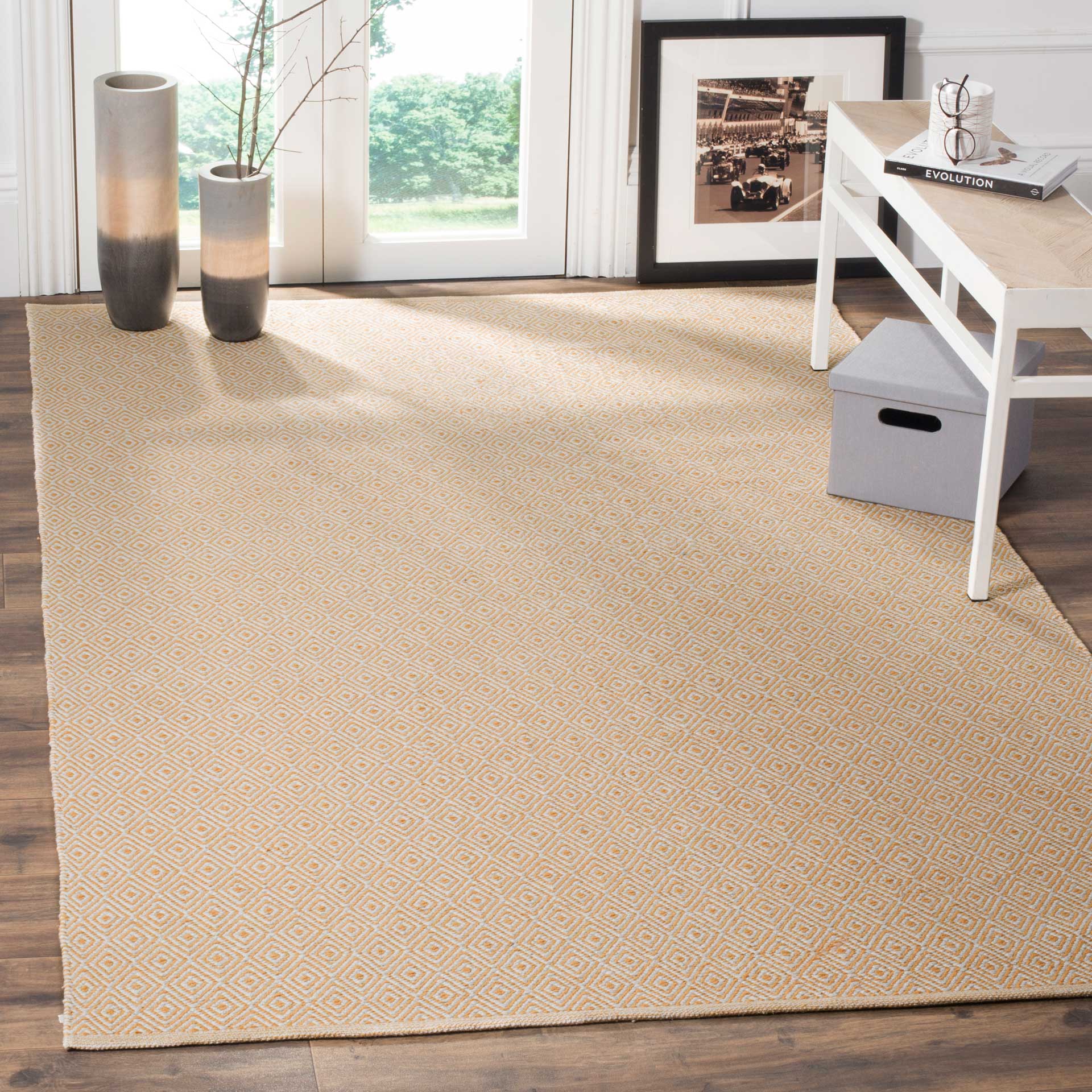 Montauk Geometry Ivory/Gold Area Rug - Image 7