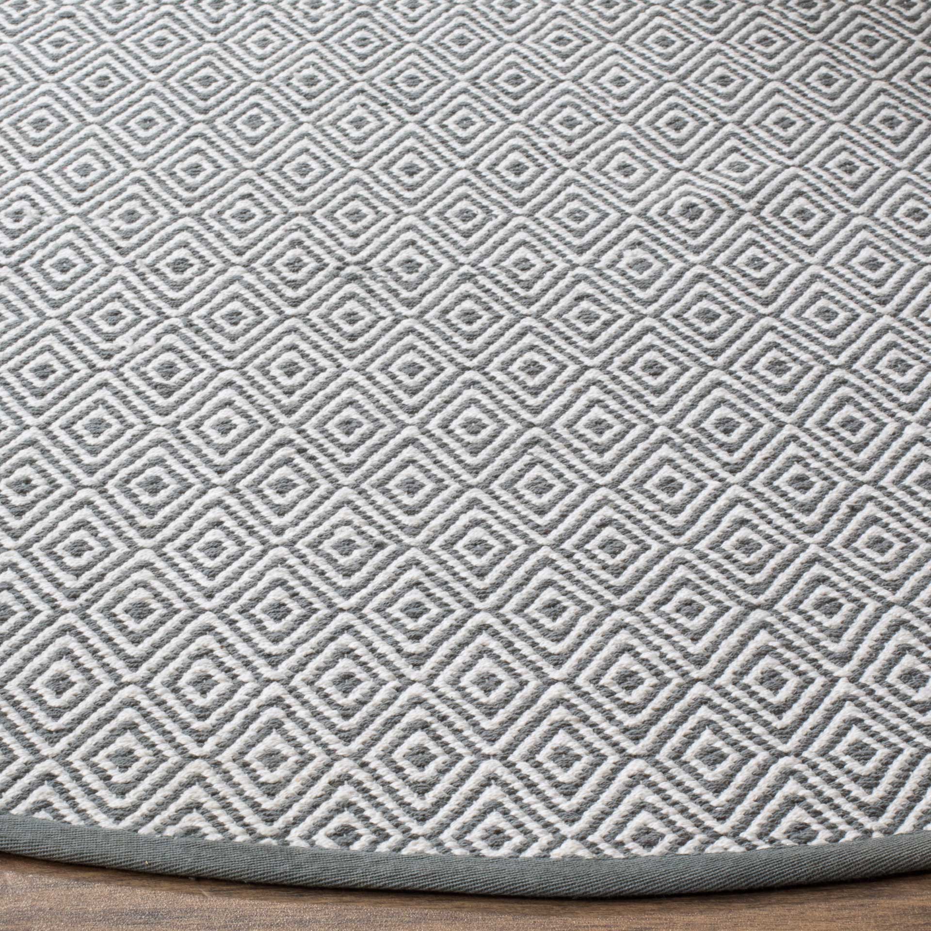 Montauk Geometry Ivory/Gray Round Rug - Image 2