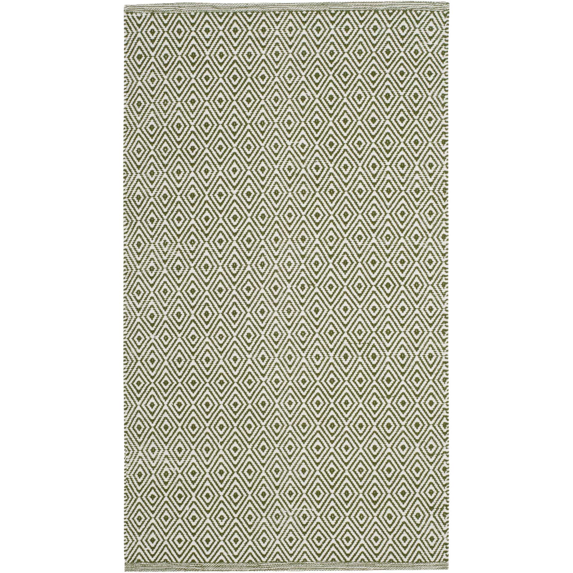 Montauk Geometry Ivory/Green Area Rug - Image 4