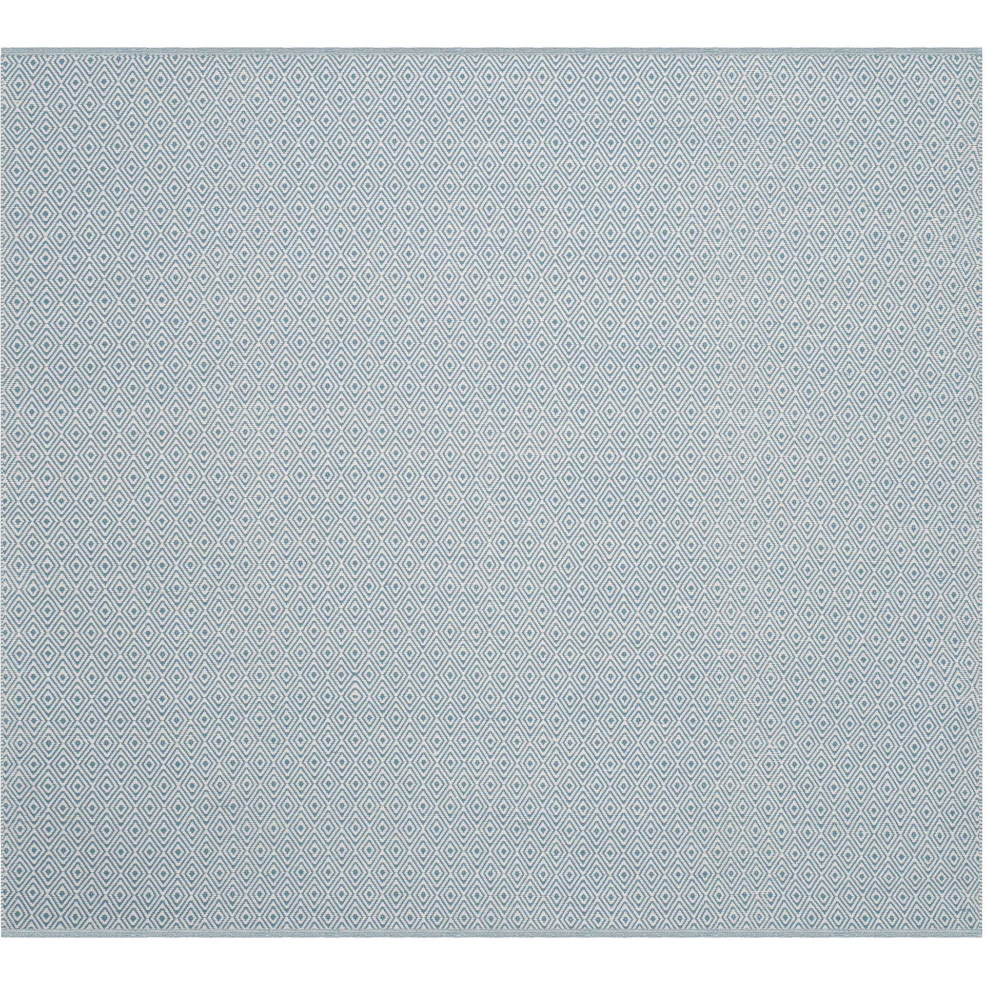 Montauk Geometry Ivory/Light Blue Area Rug - Image 2