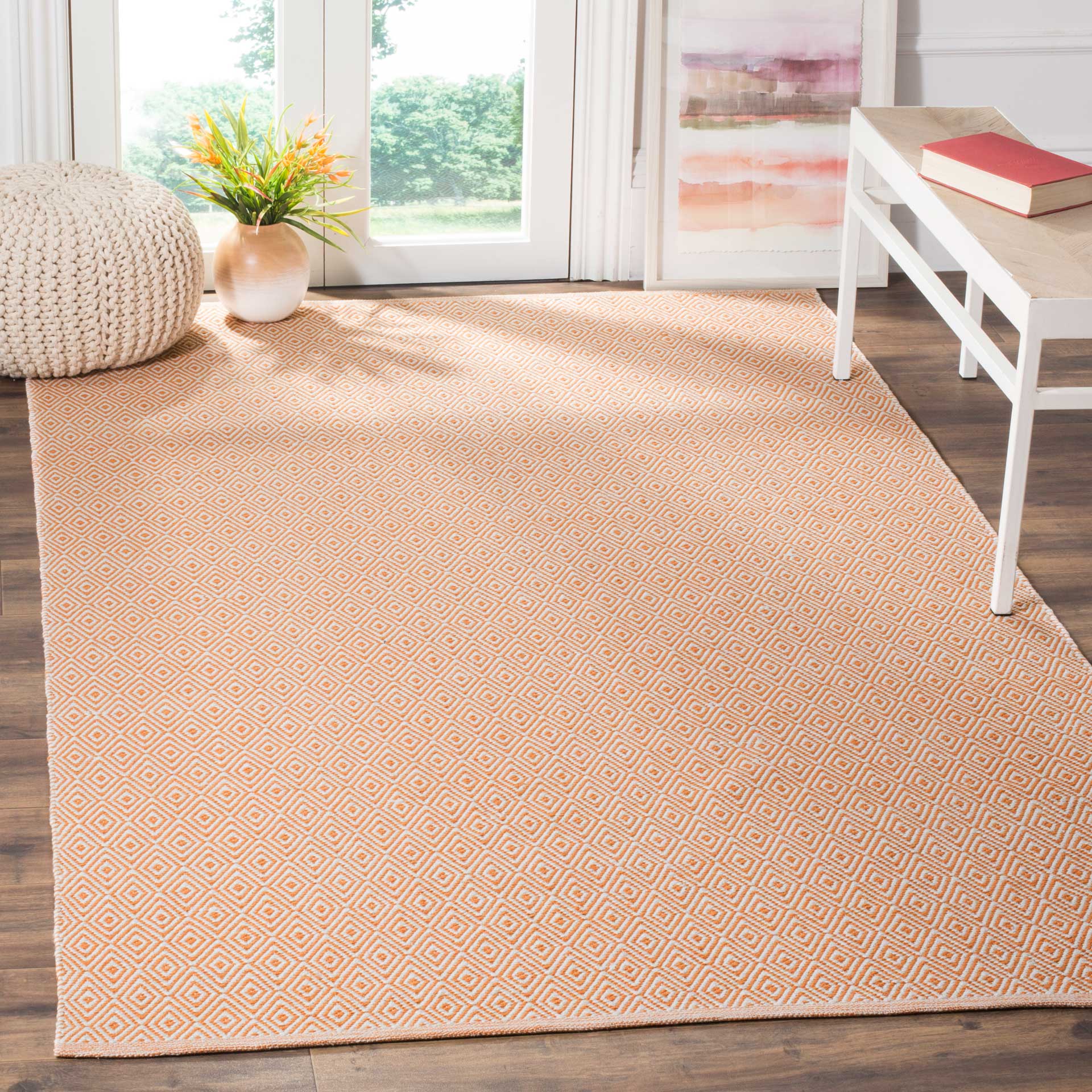 Montauk Geometry Ivory/Rust Area Rug - Image 8