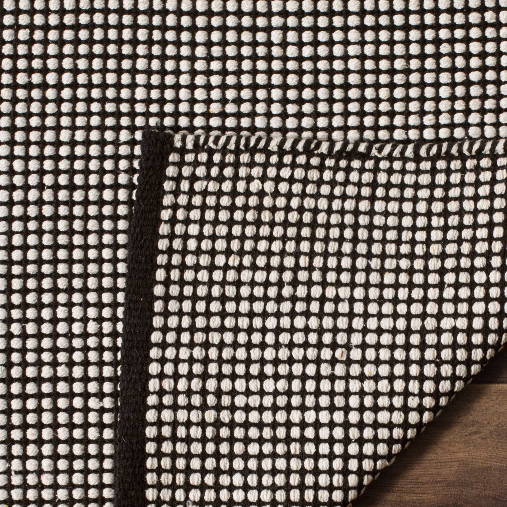Montauk Gingham Ivory/Black Area Rug - Image 10