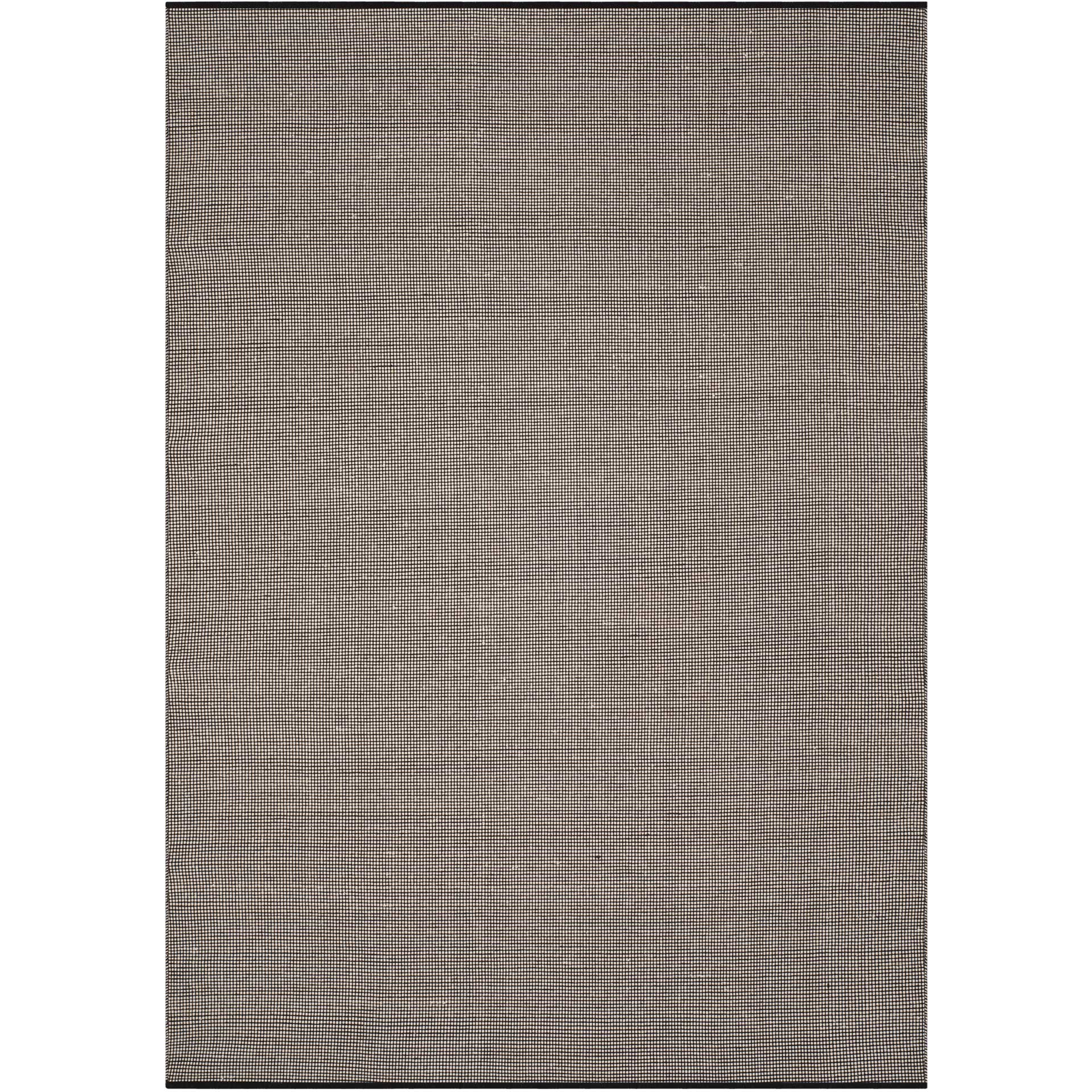 Montauk Gingham Ivory/Black Area Rug - Image 4