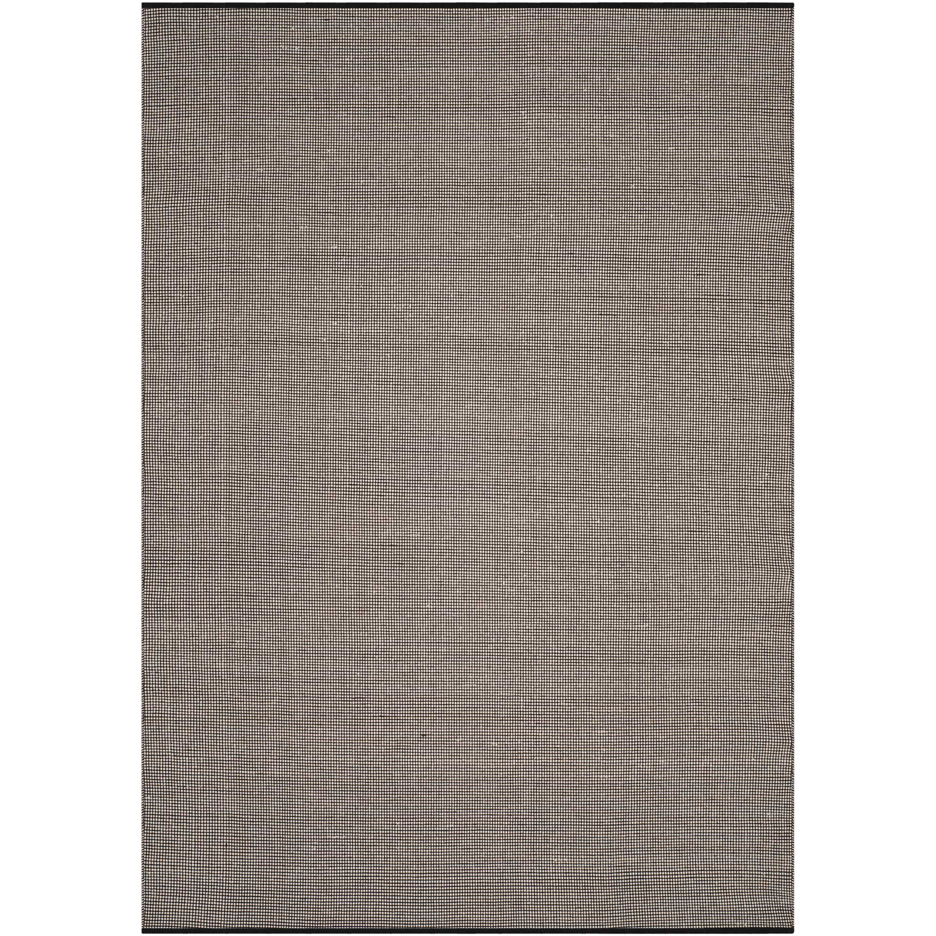 Montauk Gingham Ivory/Black Area Rug - Image 5