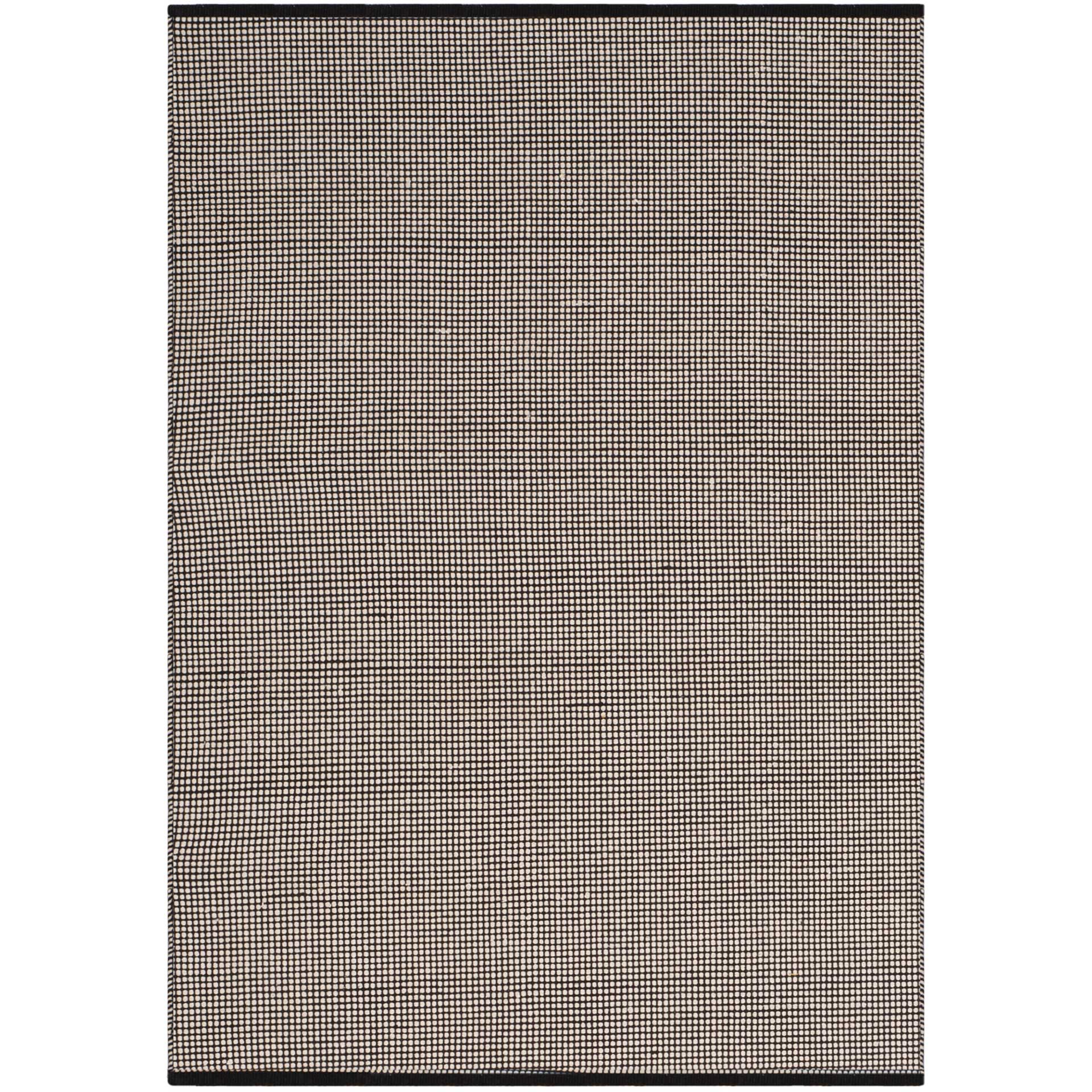 Montauk Gingham Ivory/Black Area Rug - Image 6