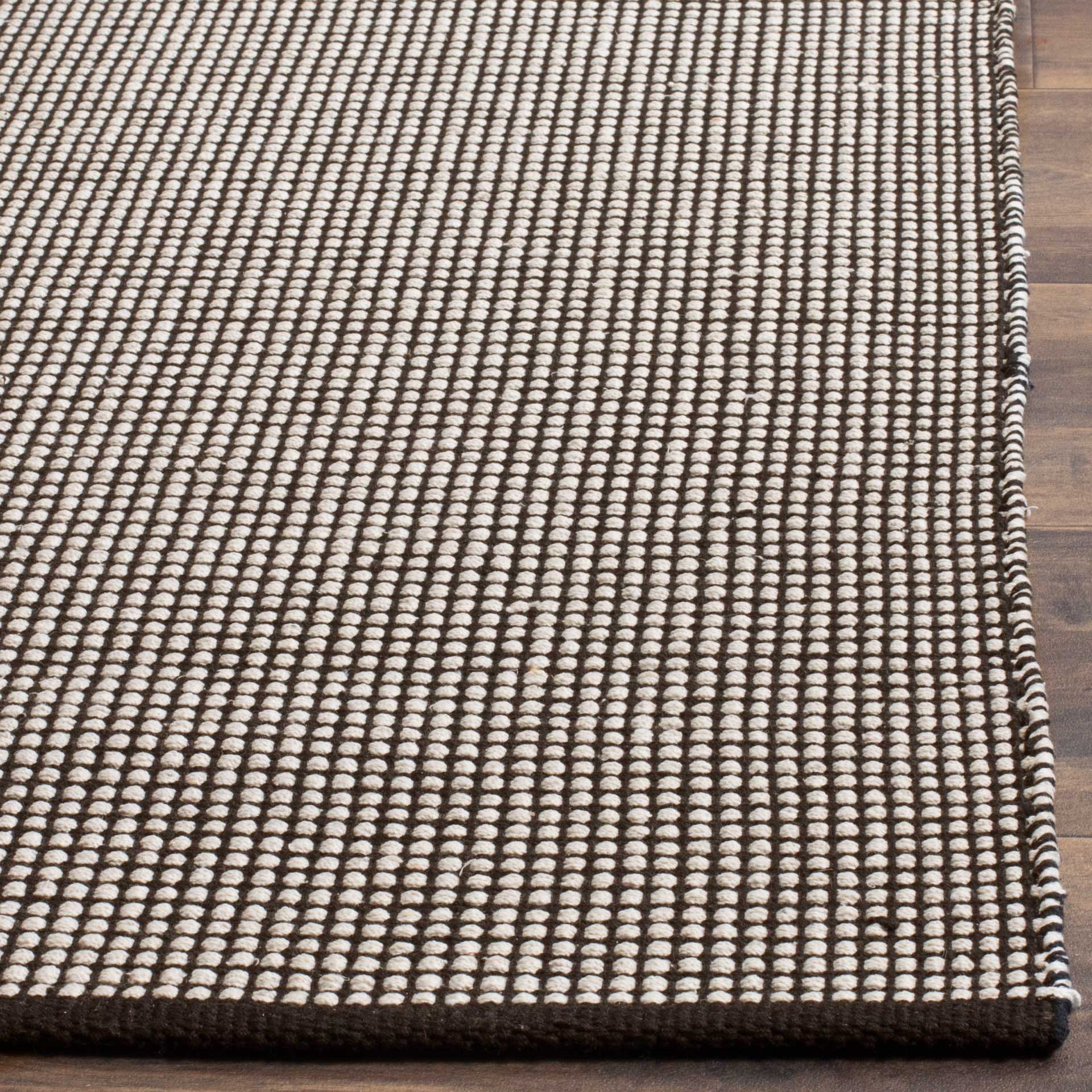 Montauk Gingham Ivory/Black Area Rug - Image 7