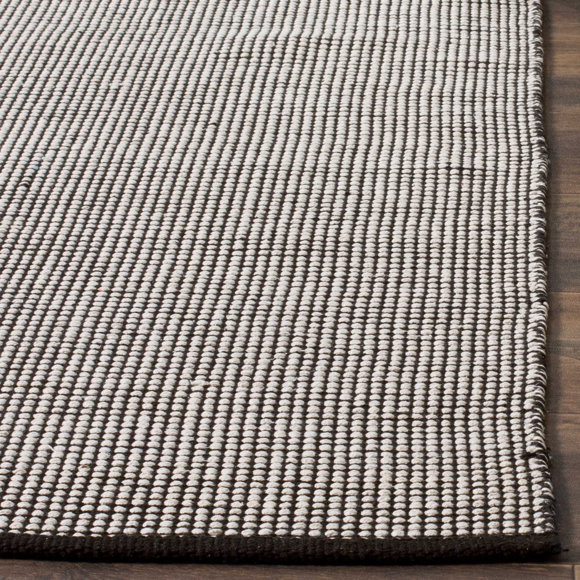 Montauk Gingham Ivory/Black Area Rug - Image 8