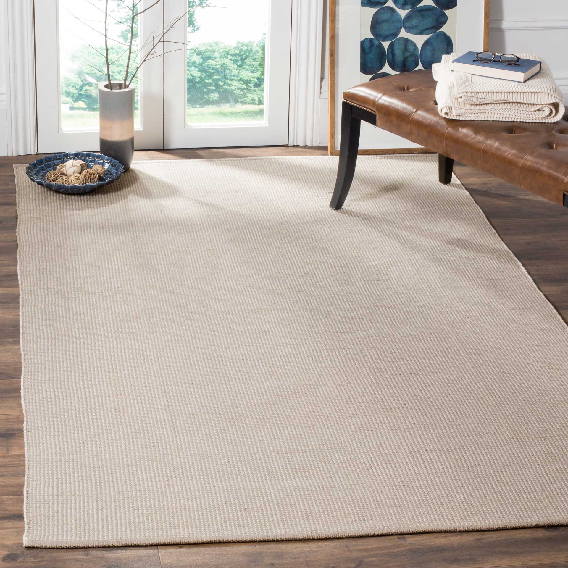 Montauk Gingham Ivory/Gray Area Rug - Image 11
