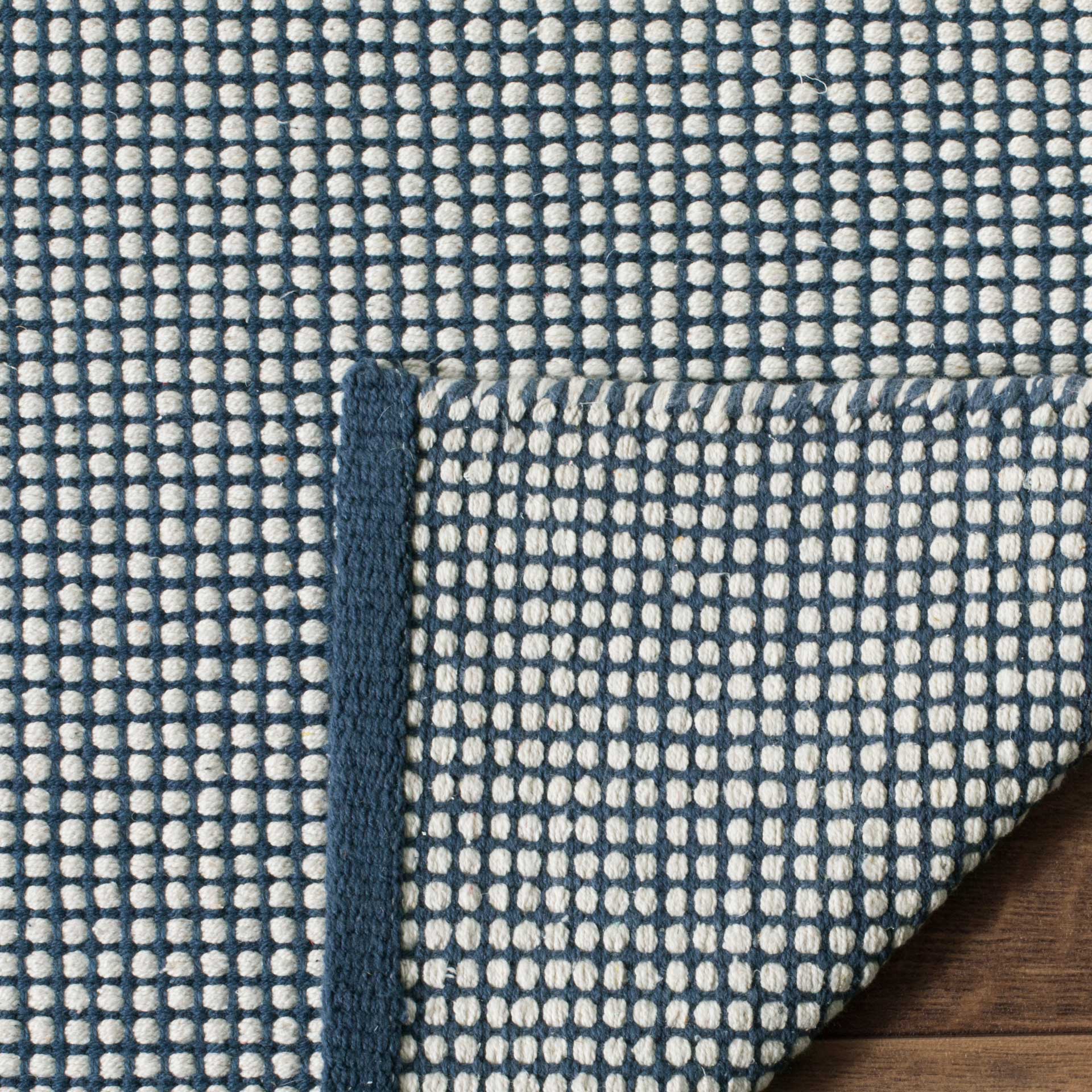 Montauk Gingham Ivory/Navy Area Rug - Image 10