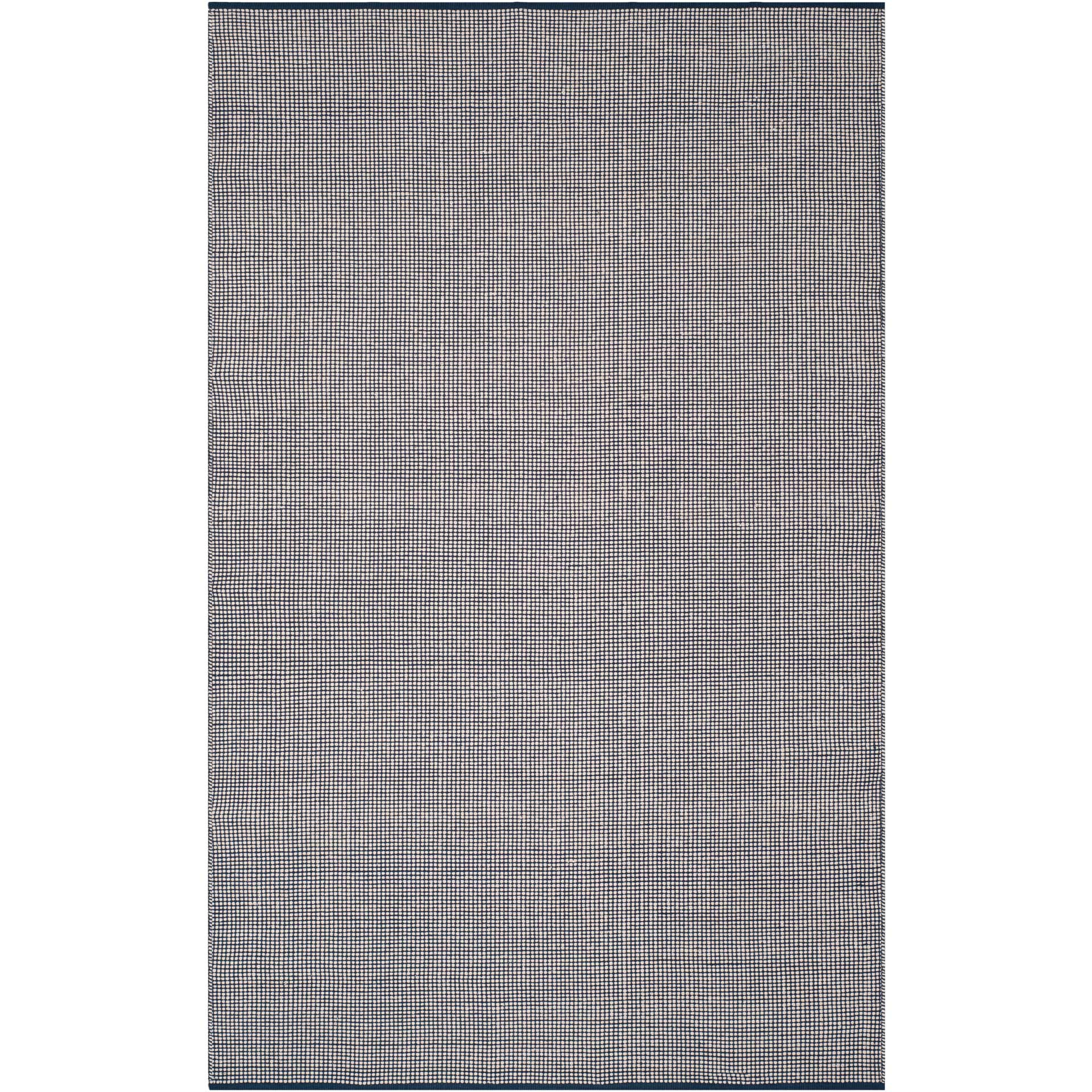 Montauk Gingham Ivory/Navy Area Rug - Image 2
