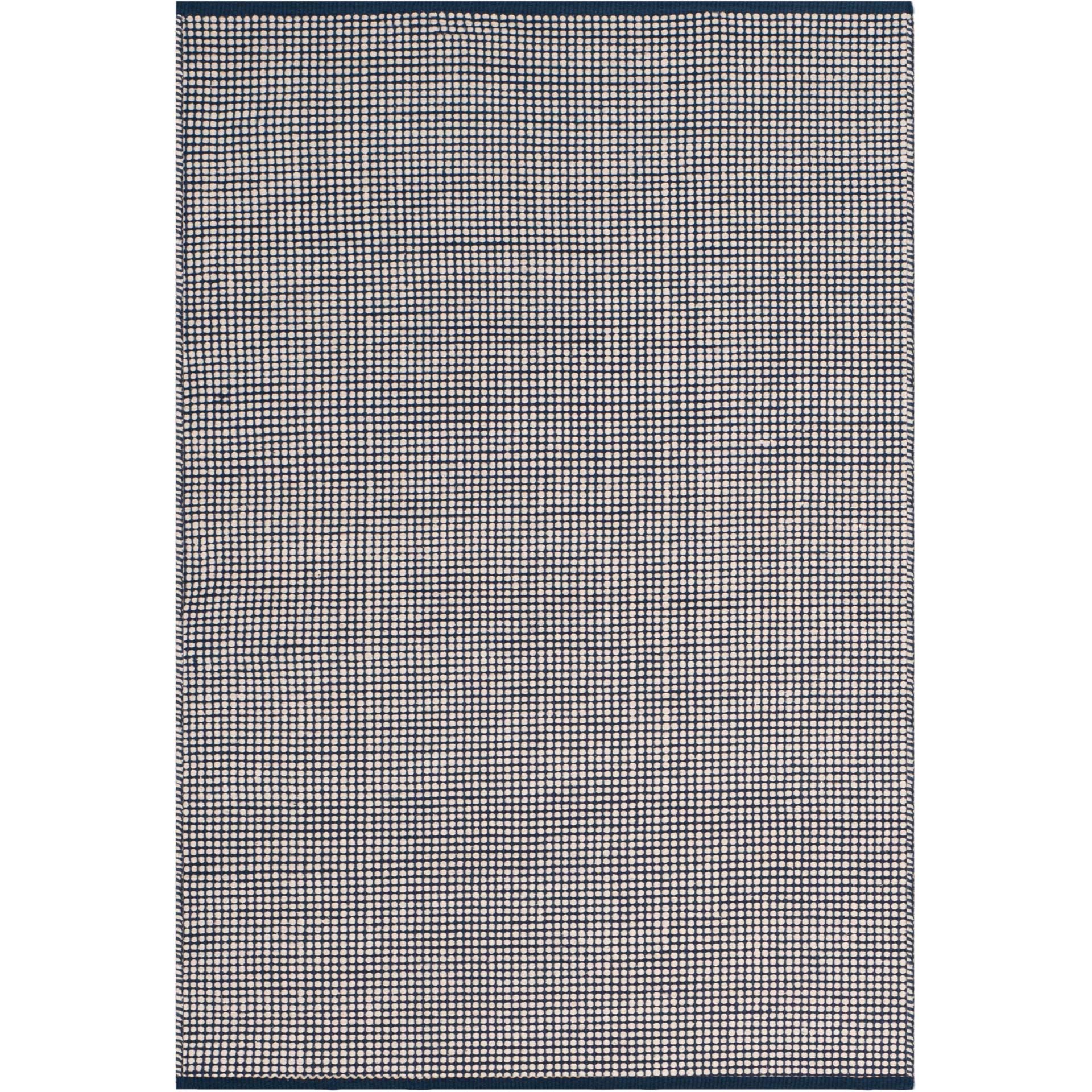 Montauk Gingham Ivory/Navy Area Rug - Image 6