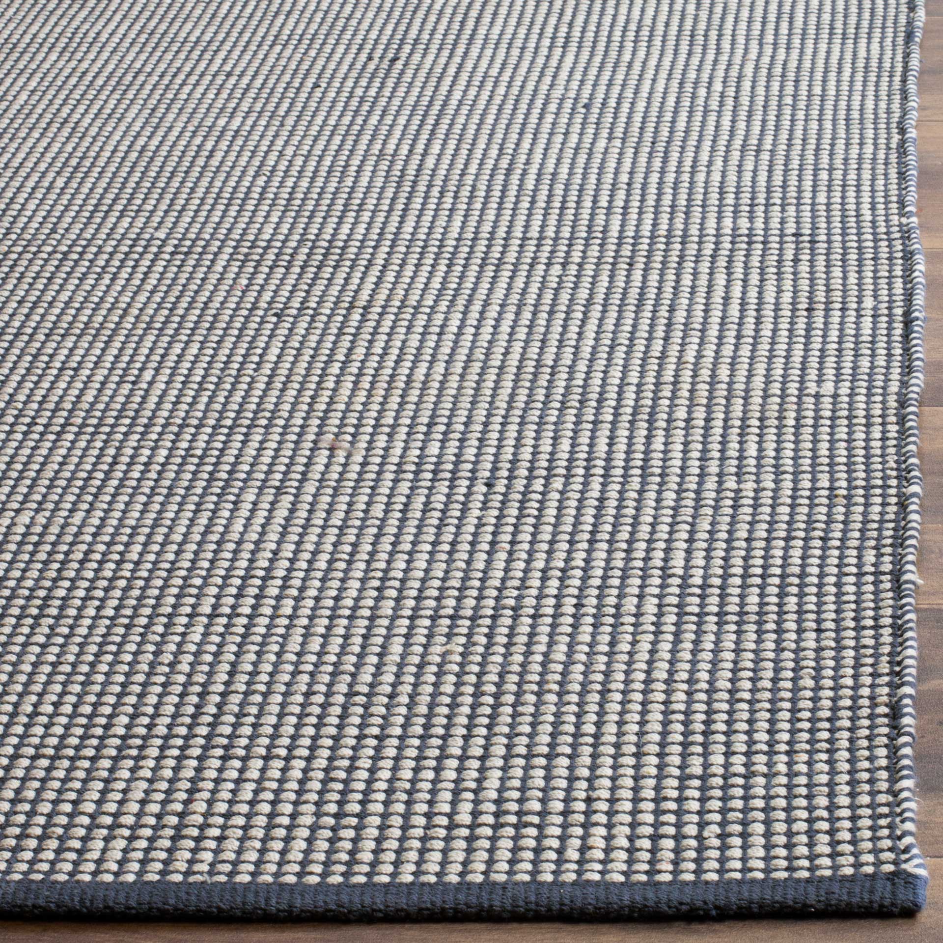 Montauk Gingham Ivory/Navy Area Rug - Image 7