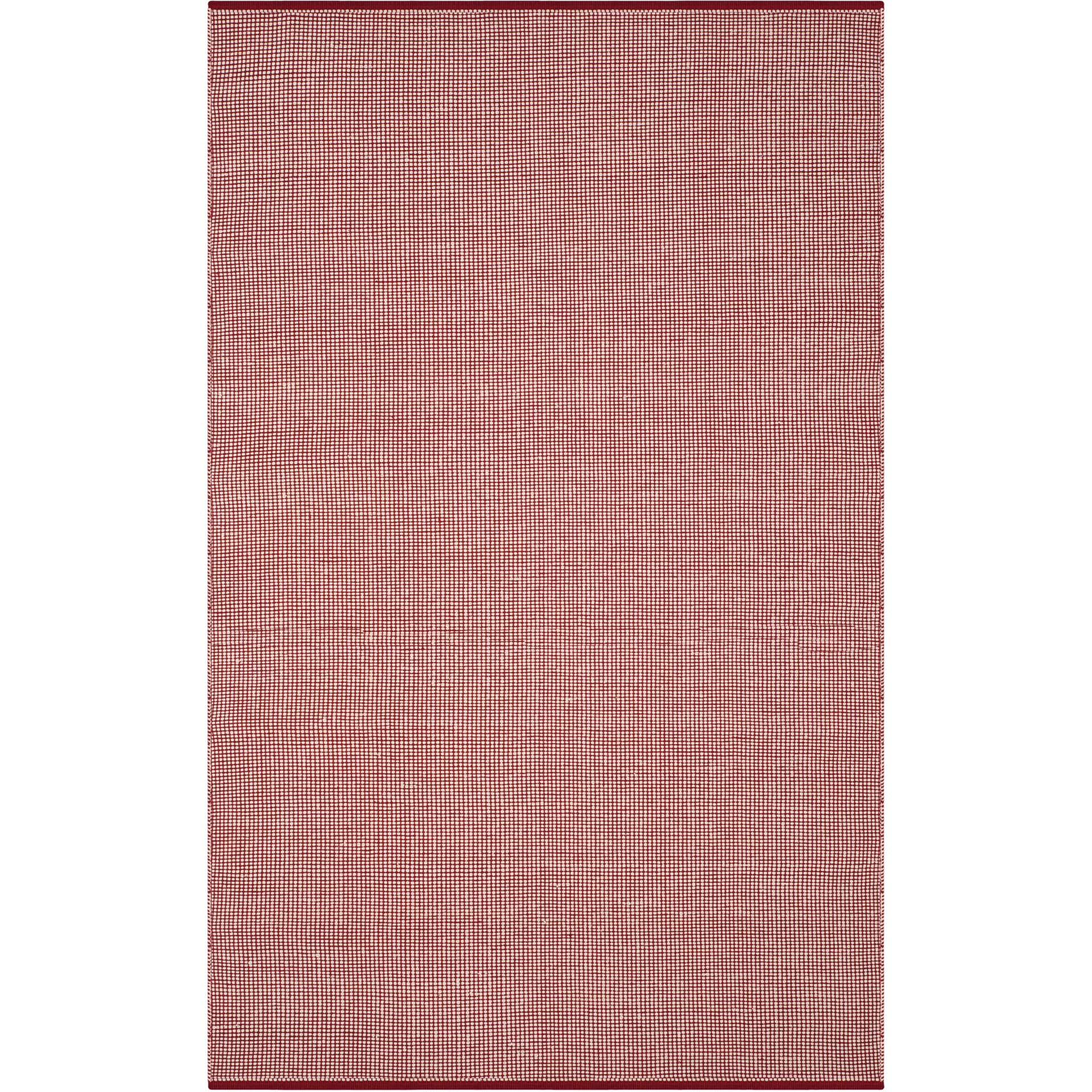 Montauk Gingham Ivory/Red Area Rug - Image 2