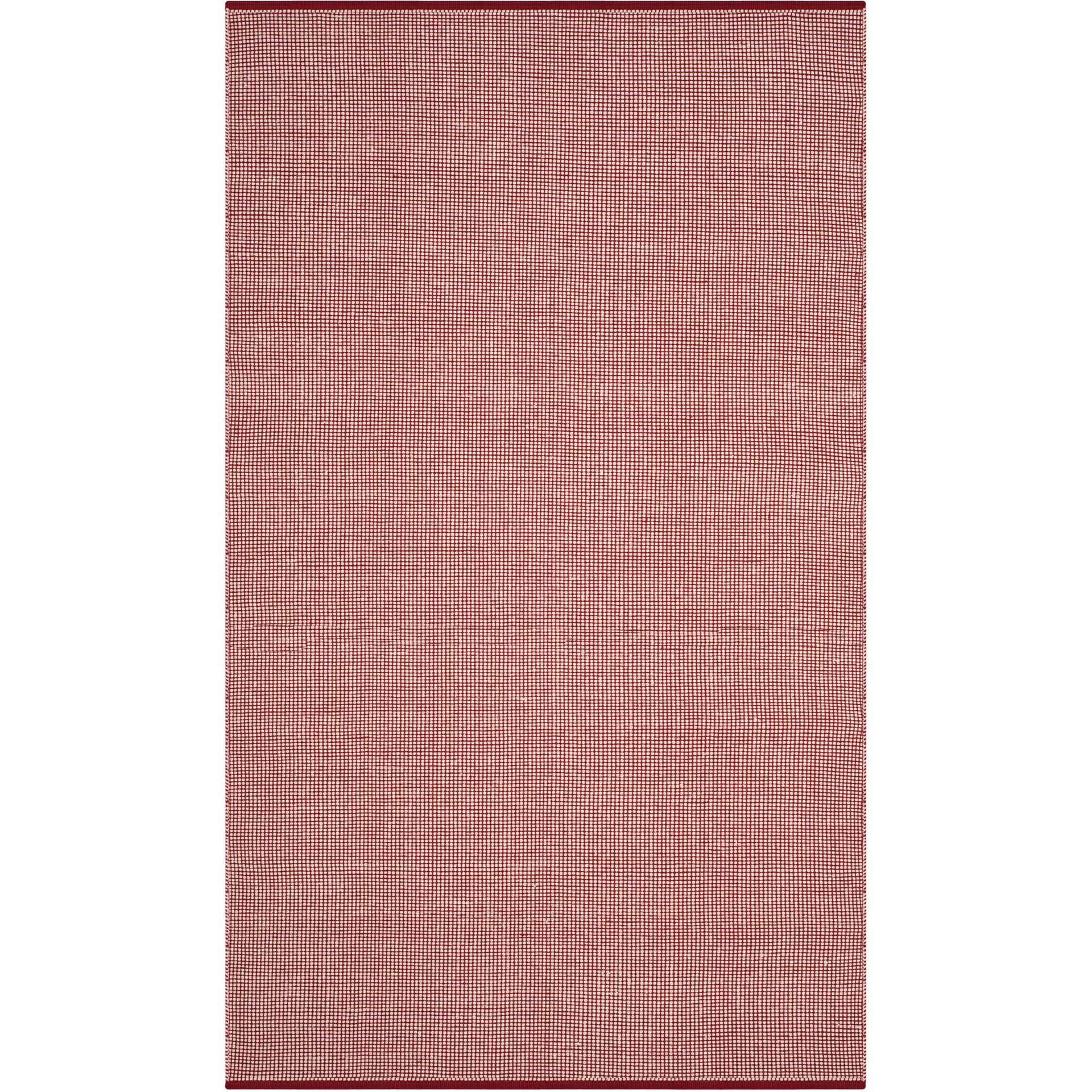 Montauk Gingham Ivory/Red Area Rug - Image 3