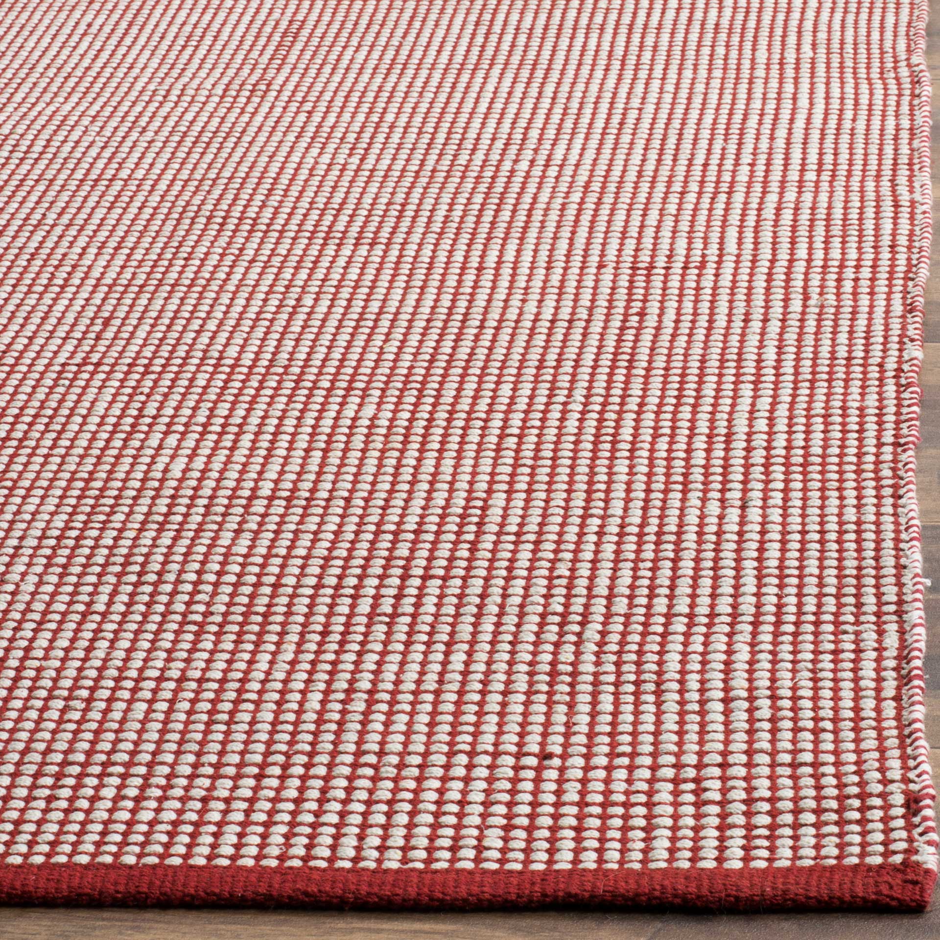 Montauk Gingham Ivory/Red Area Rug - Image 5