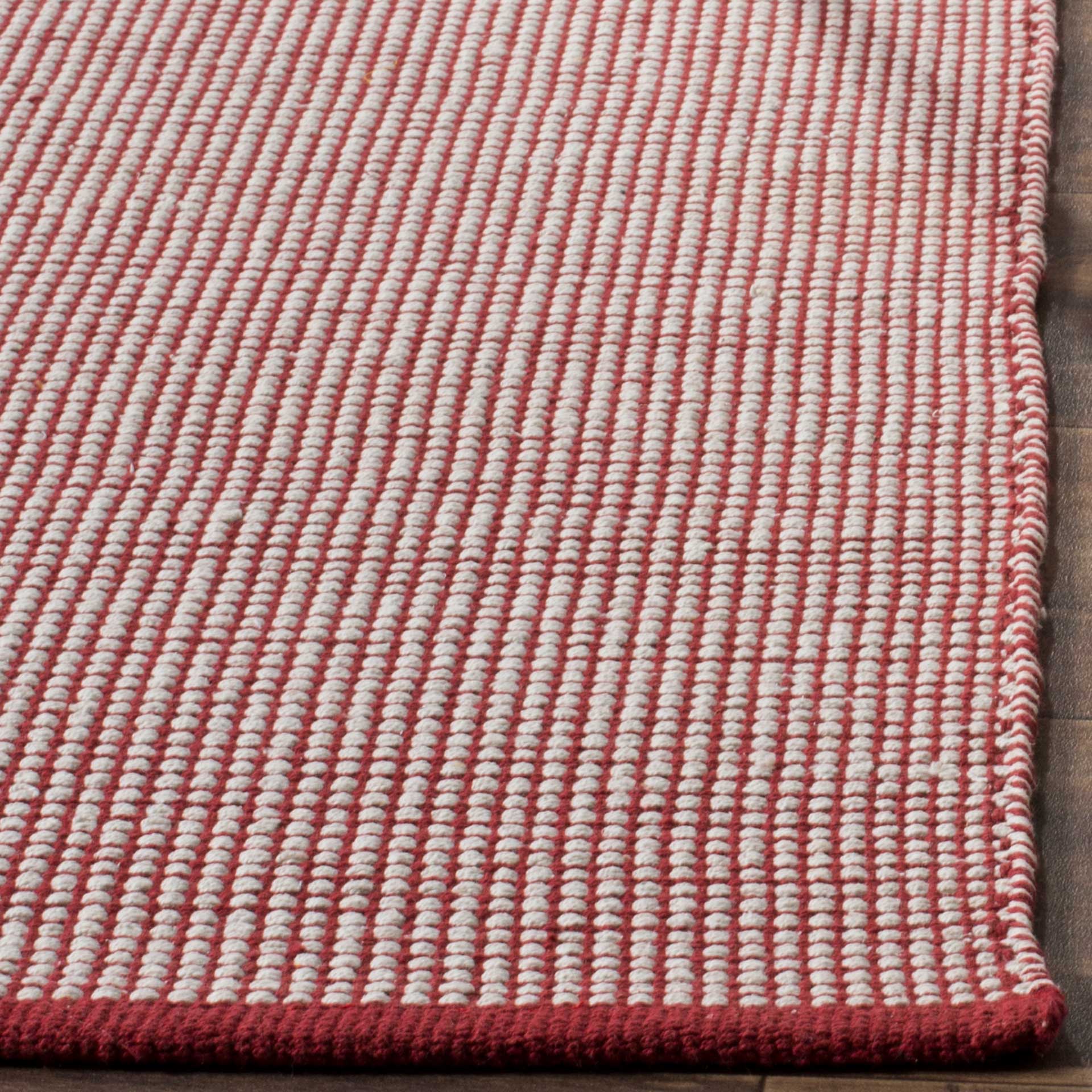 Montauk Gingham Ivory/Red Area Rug - Image 6
