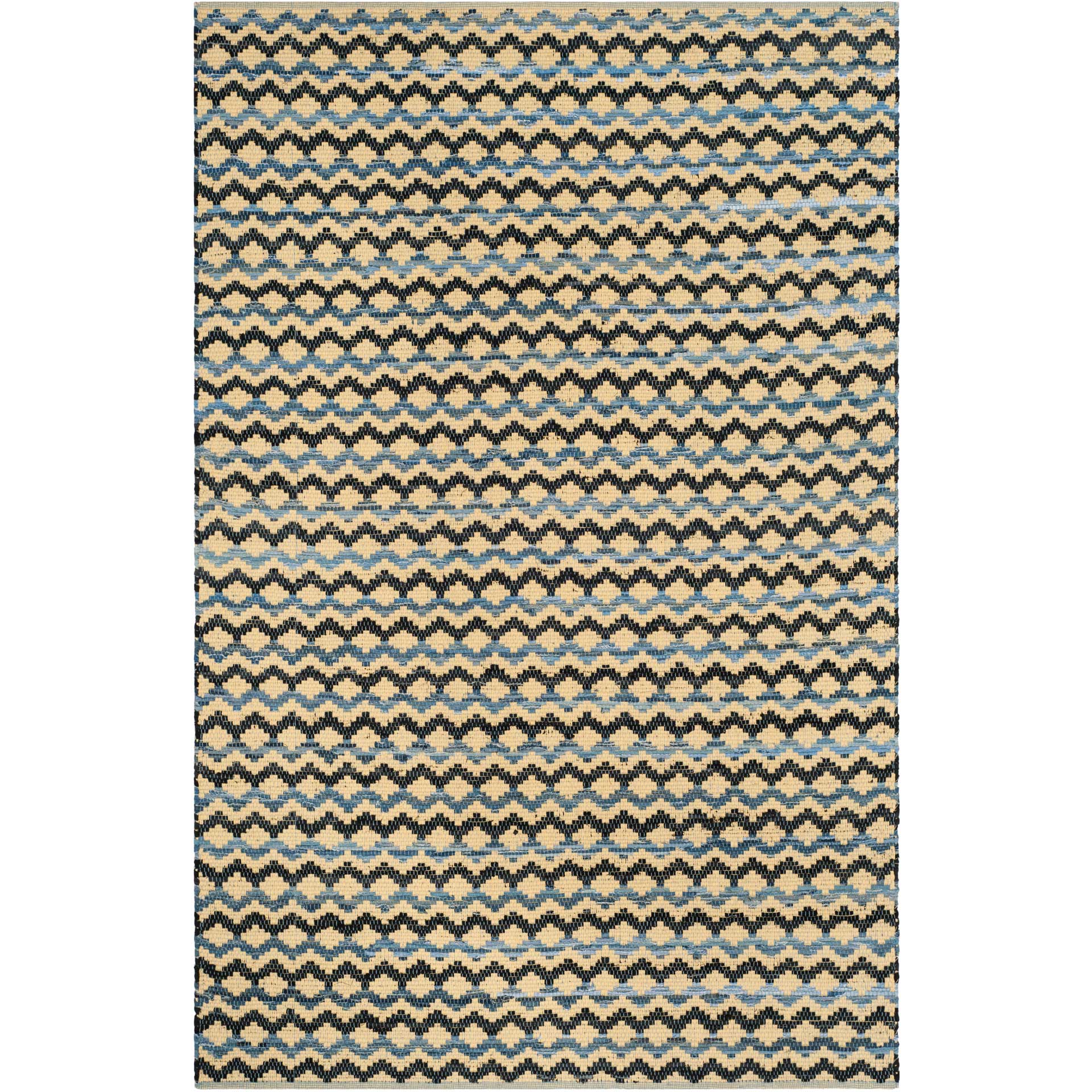 Montauk Gold/Blue/Black Area Rug - Image 3
