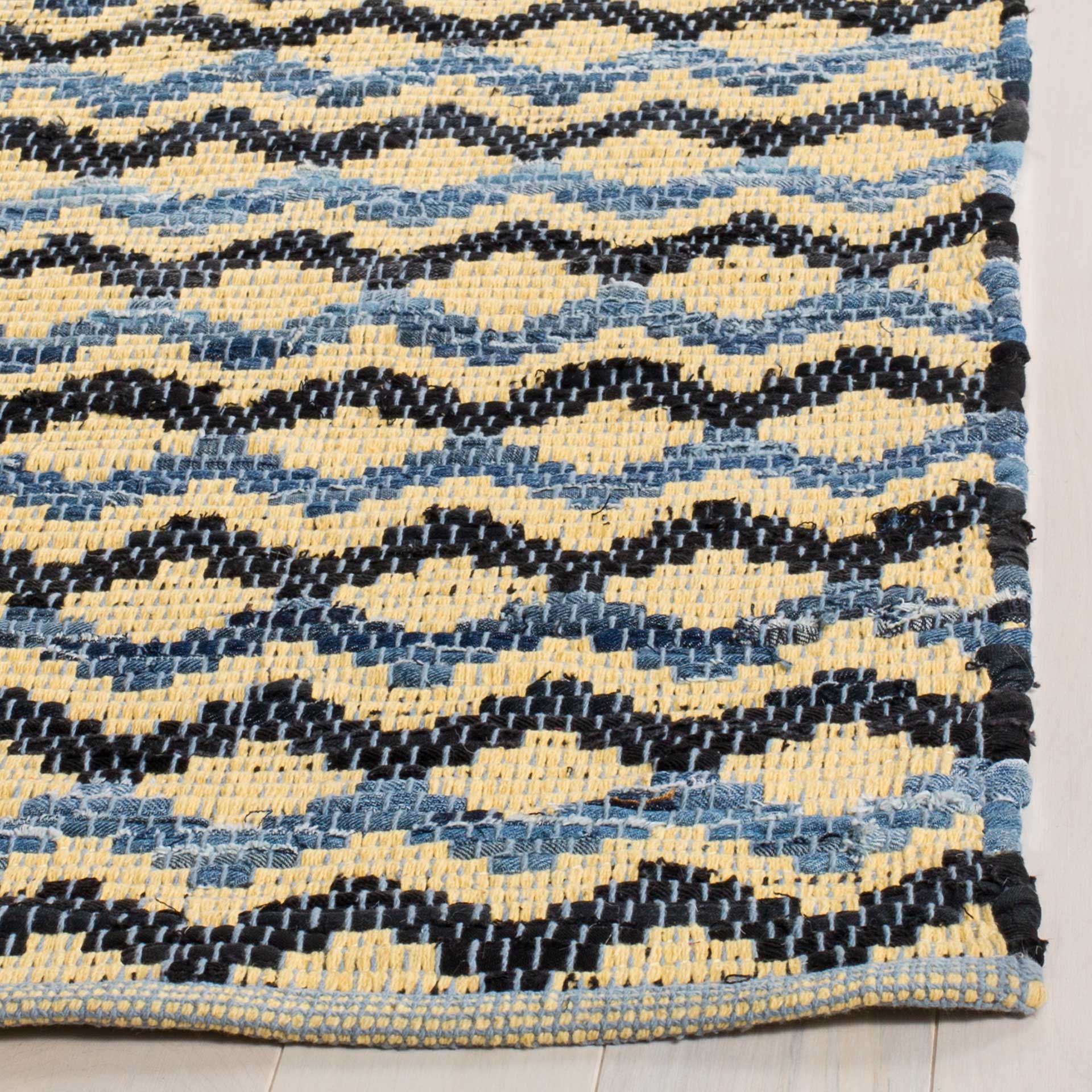 Montauk Gold/Blue/Black Area Rug - Image 5