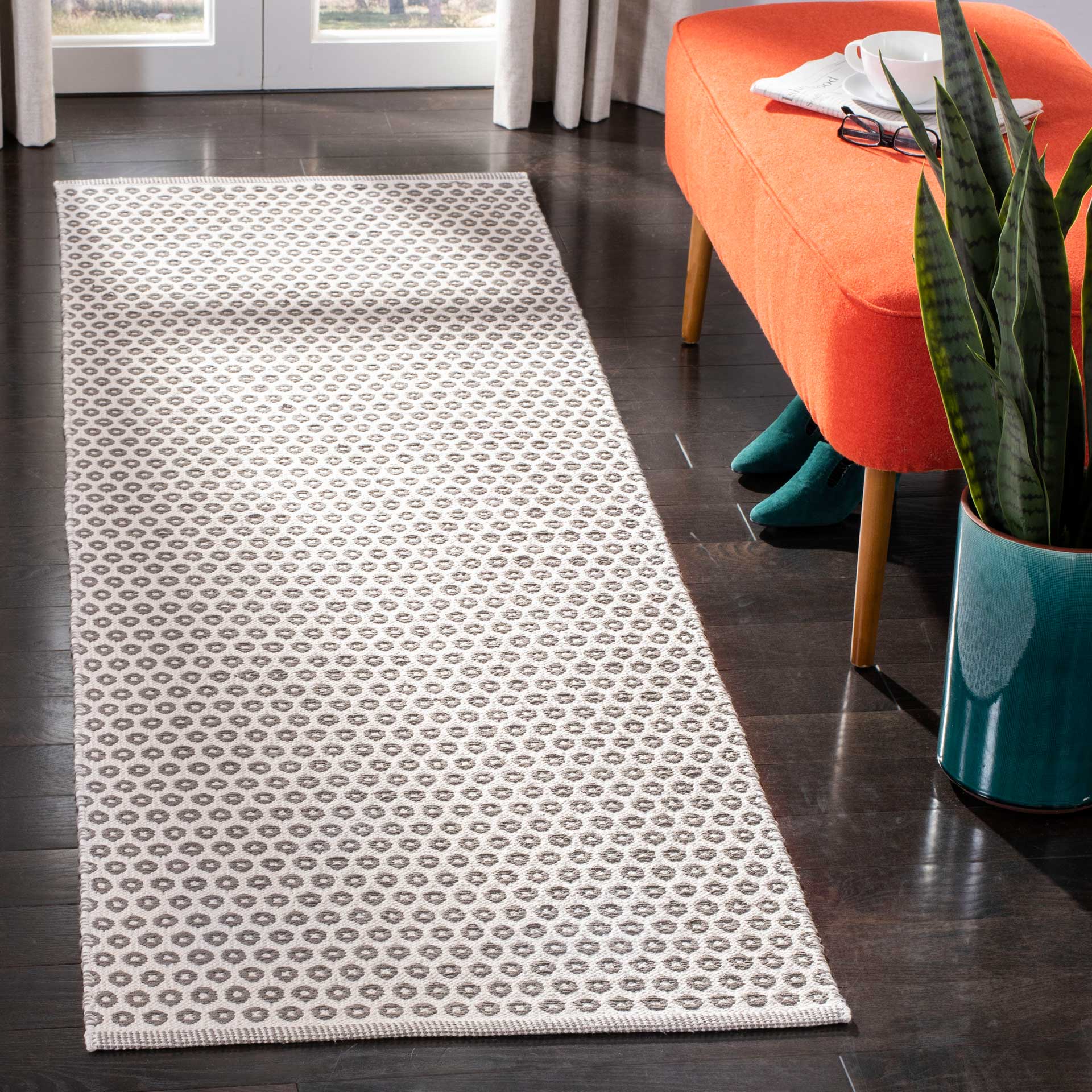 Montauk Gray/Ivory Runner Rug - Image 2