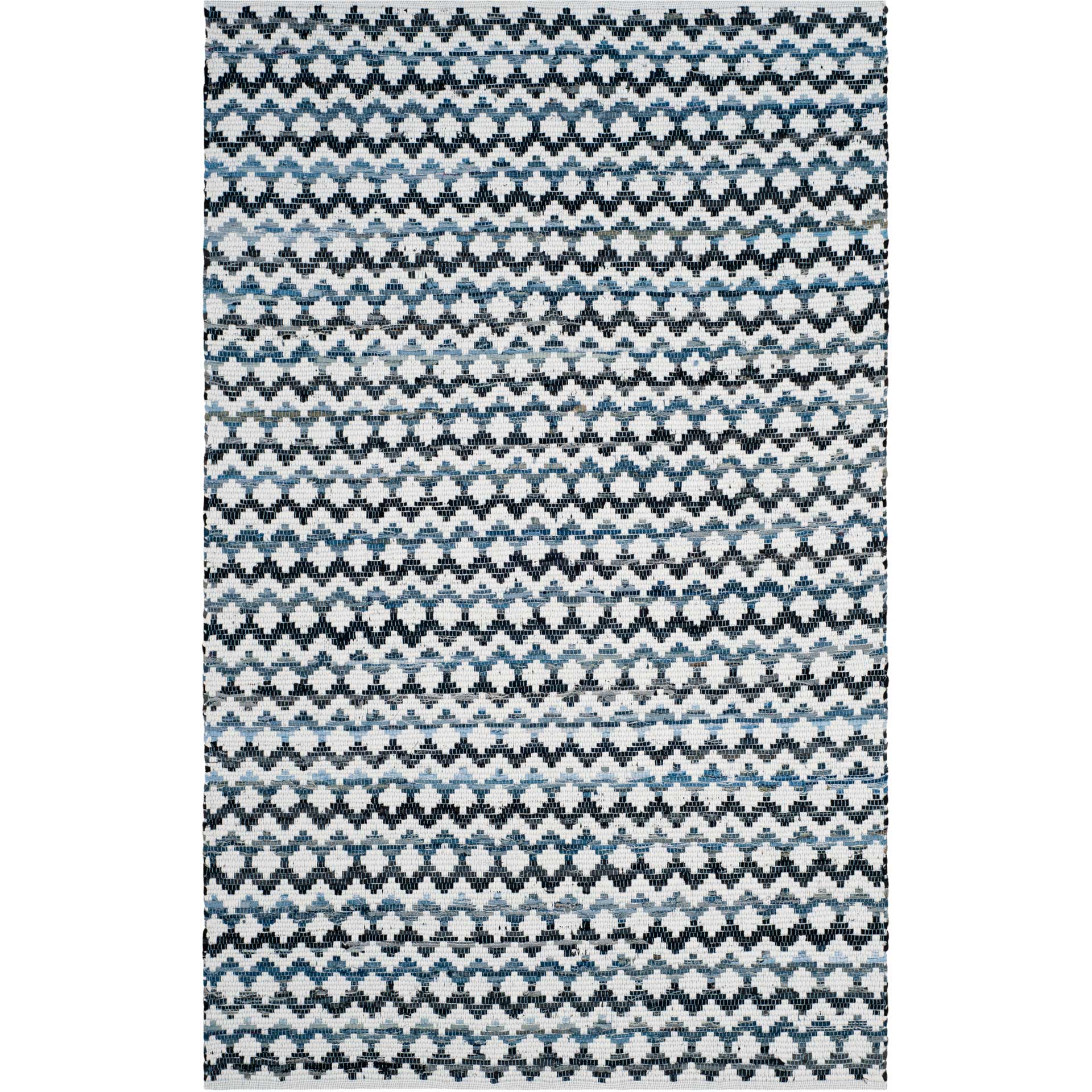 Montauk Ivory/Blue/Black Area Rug - Image 3