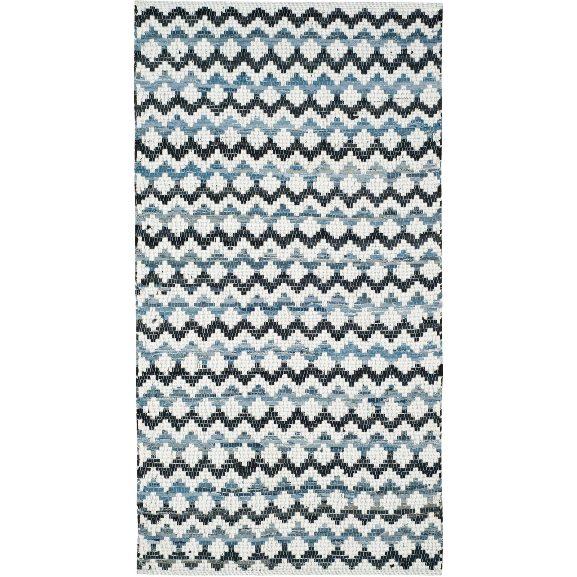 Montauk Ivory/Blue/Black Area Rug - Image 5