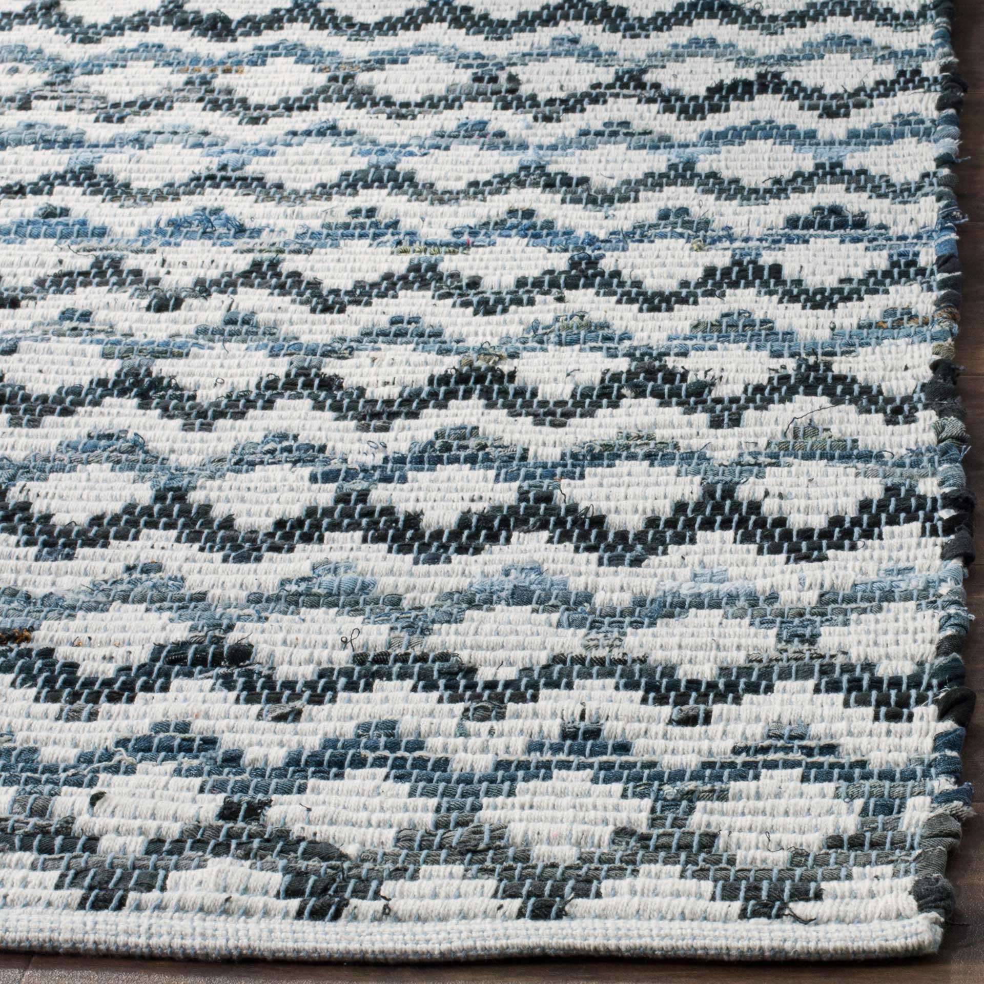 Montauk Ivory/Blue/Black Area Rug - Image 6