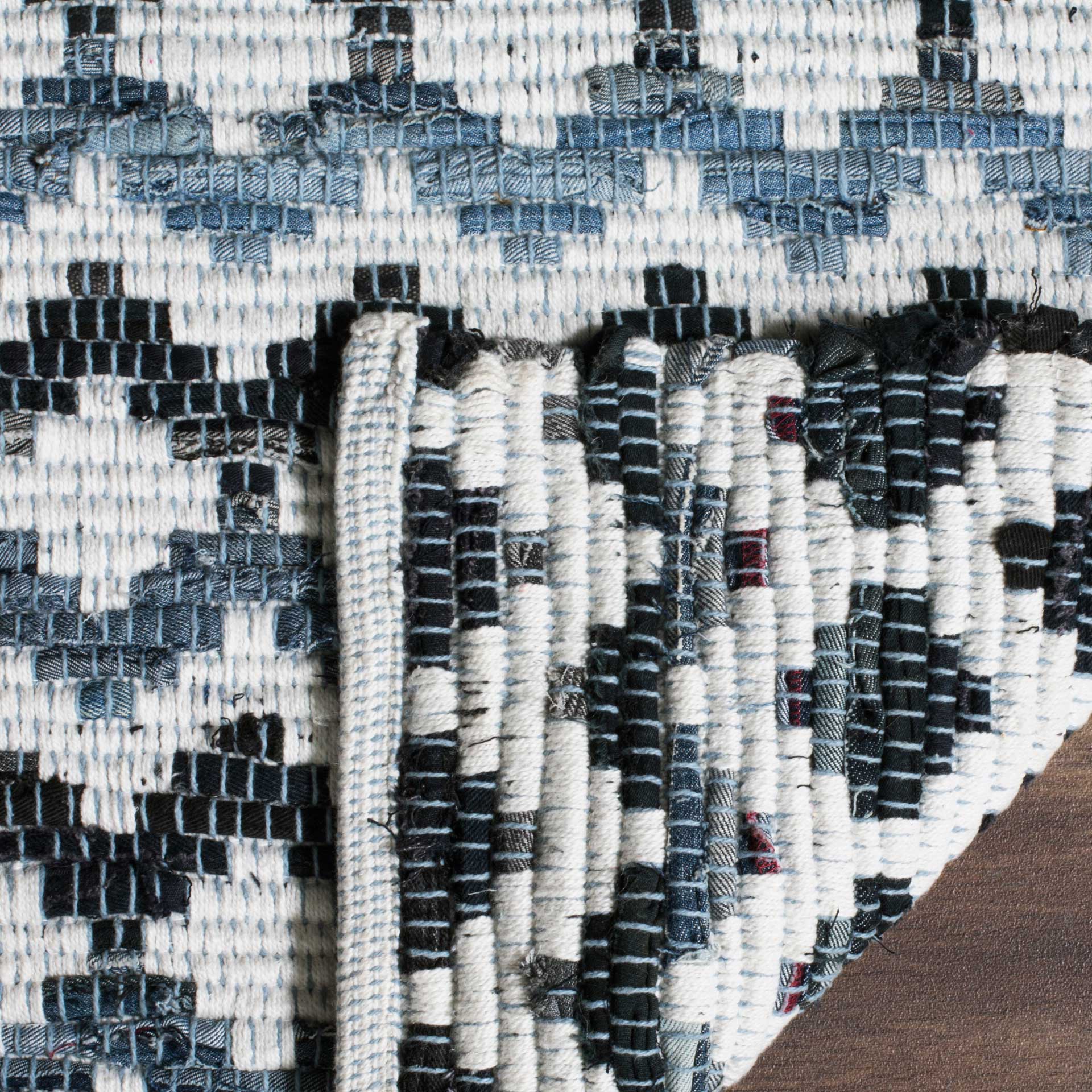 Montauk Ivory/Blue/Black Area Rug - Image 7