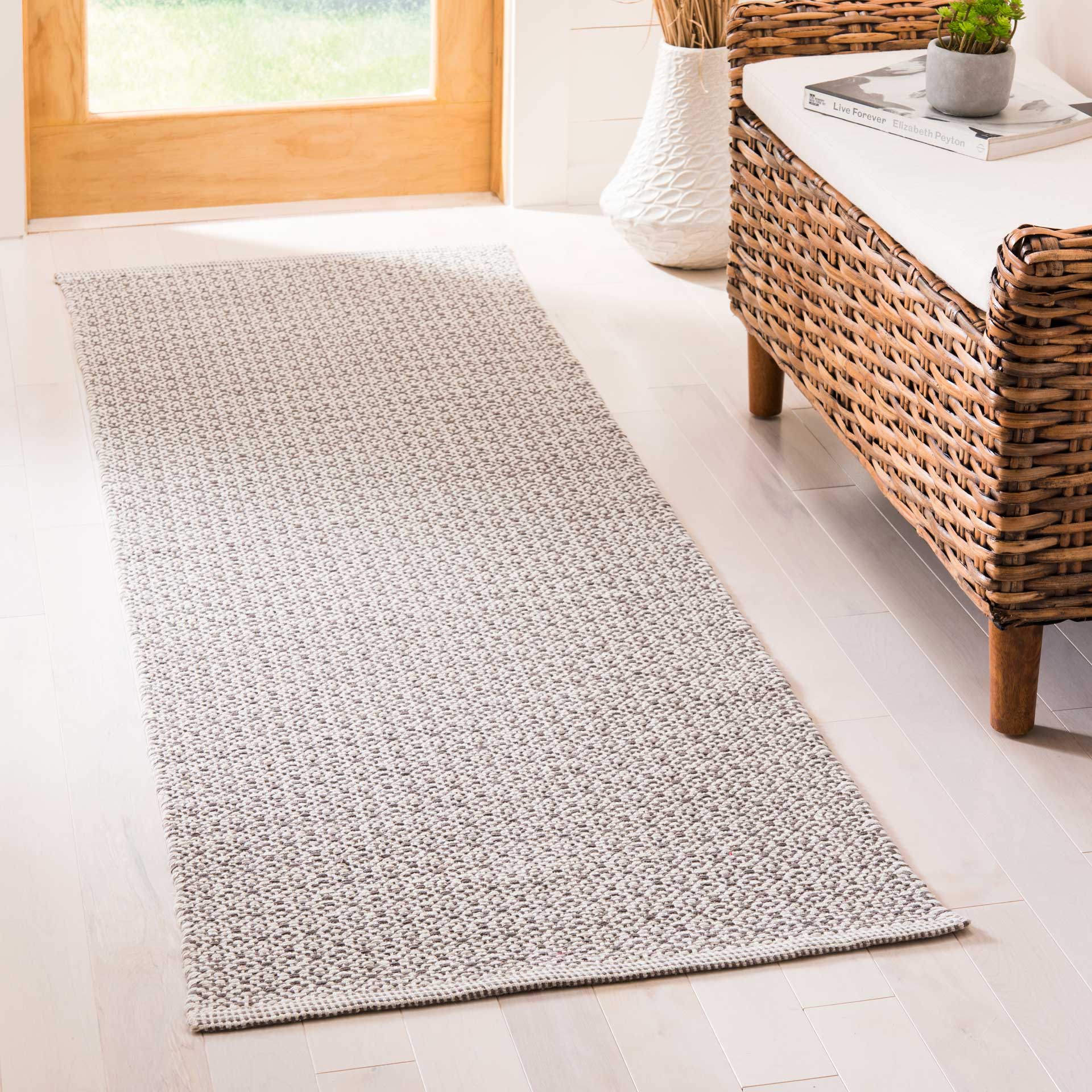 Montauk Ivory/Gray Runner Rug - Image 2