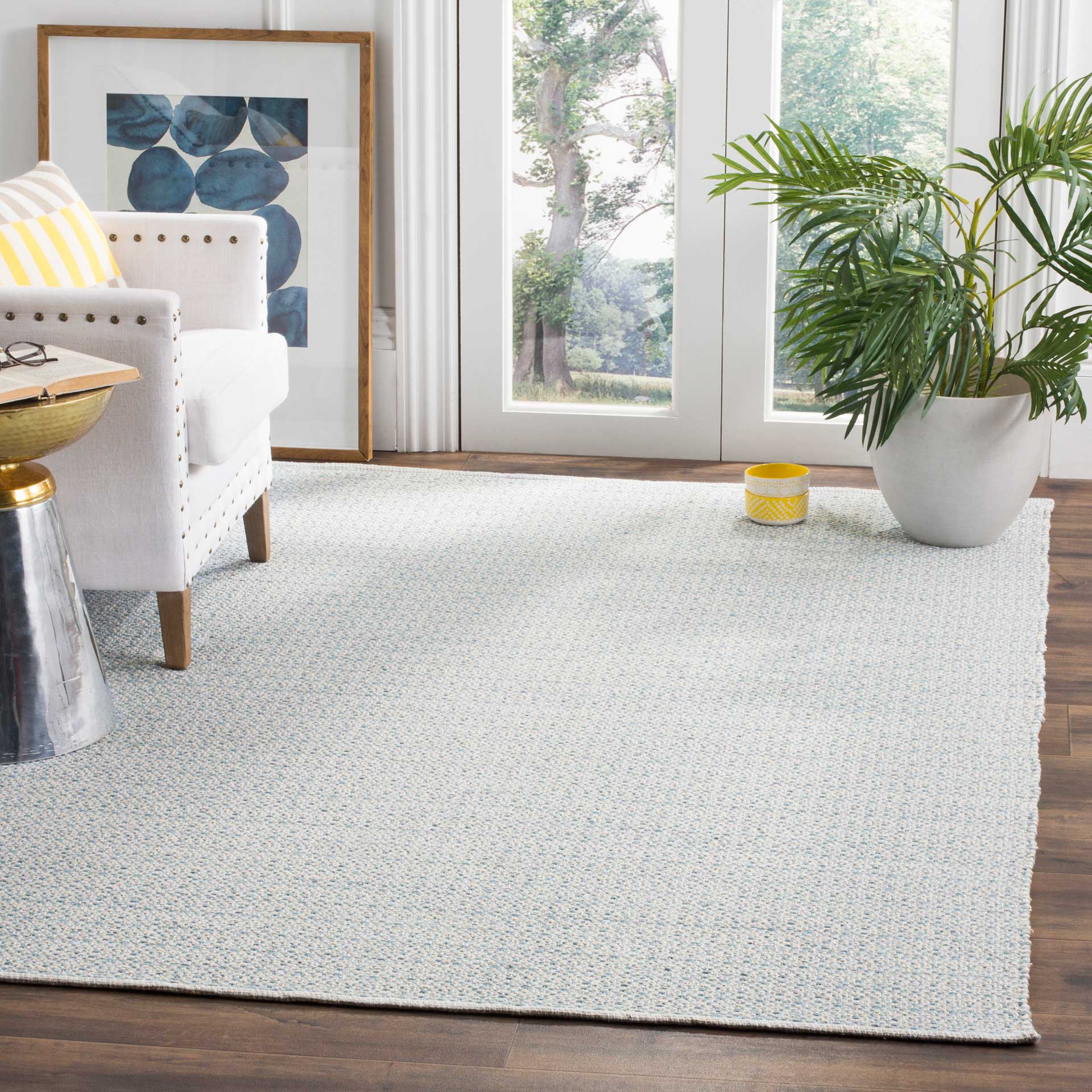 Montauk Ivory/Light Blue Area Rug - Image 6