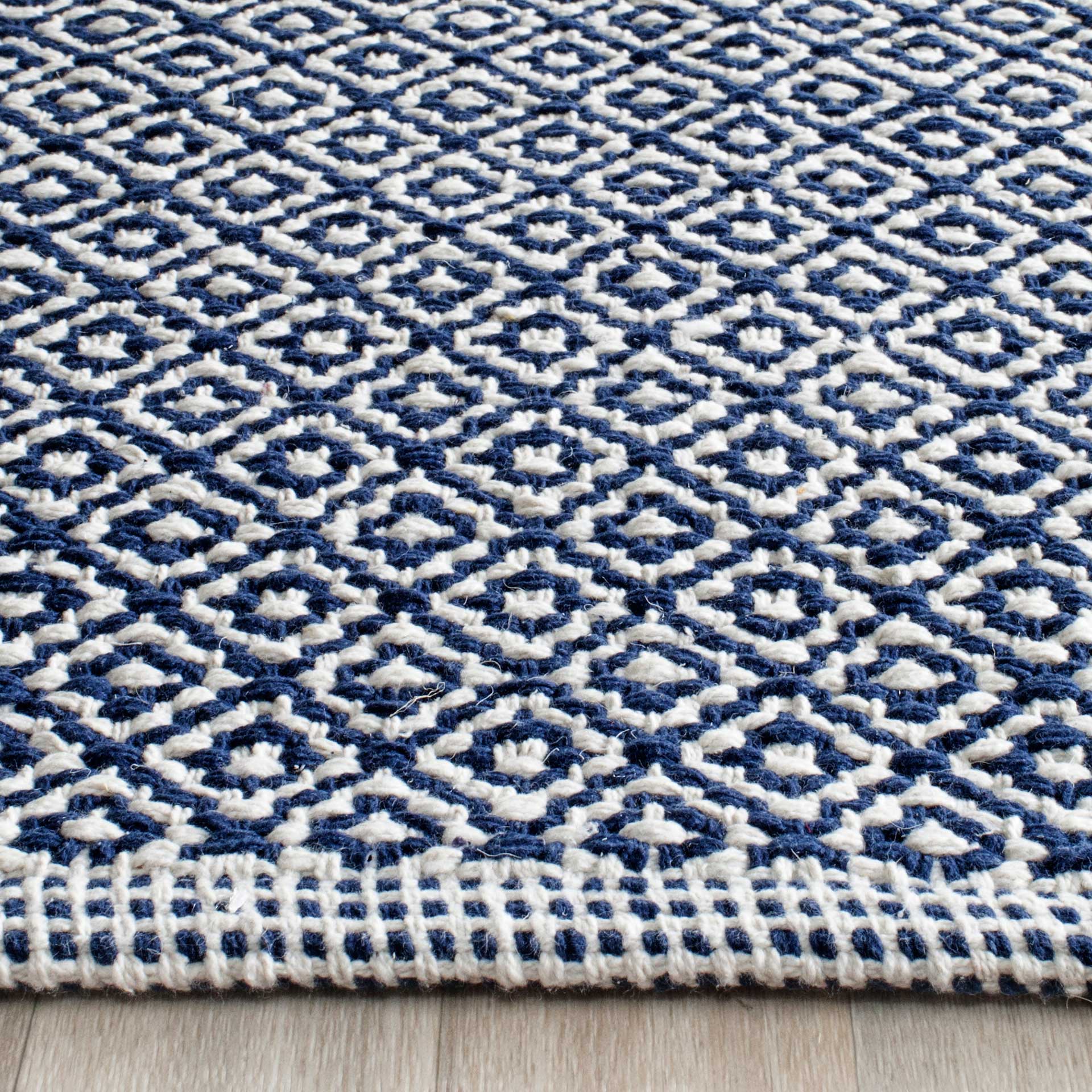 Montauk Ivory/Navy Runner Rug - Image 2