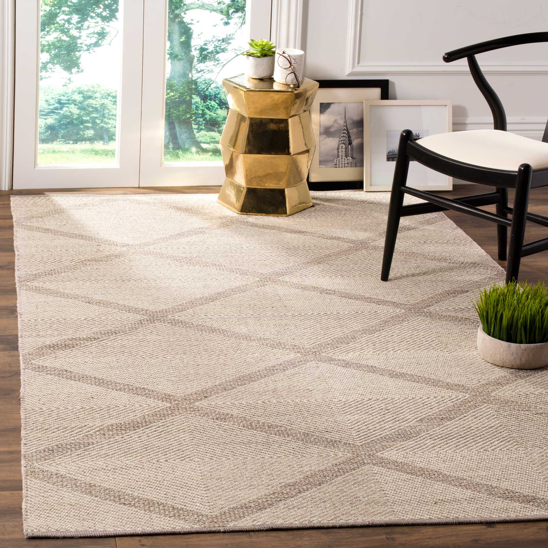 Montauk Lattice Gray Area Rug - Image 6