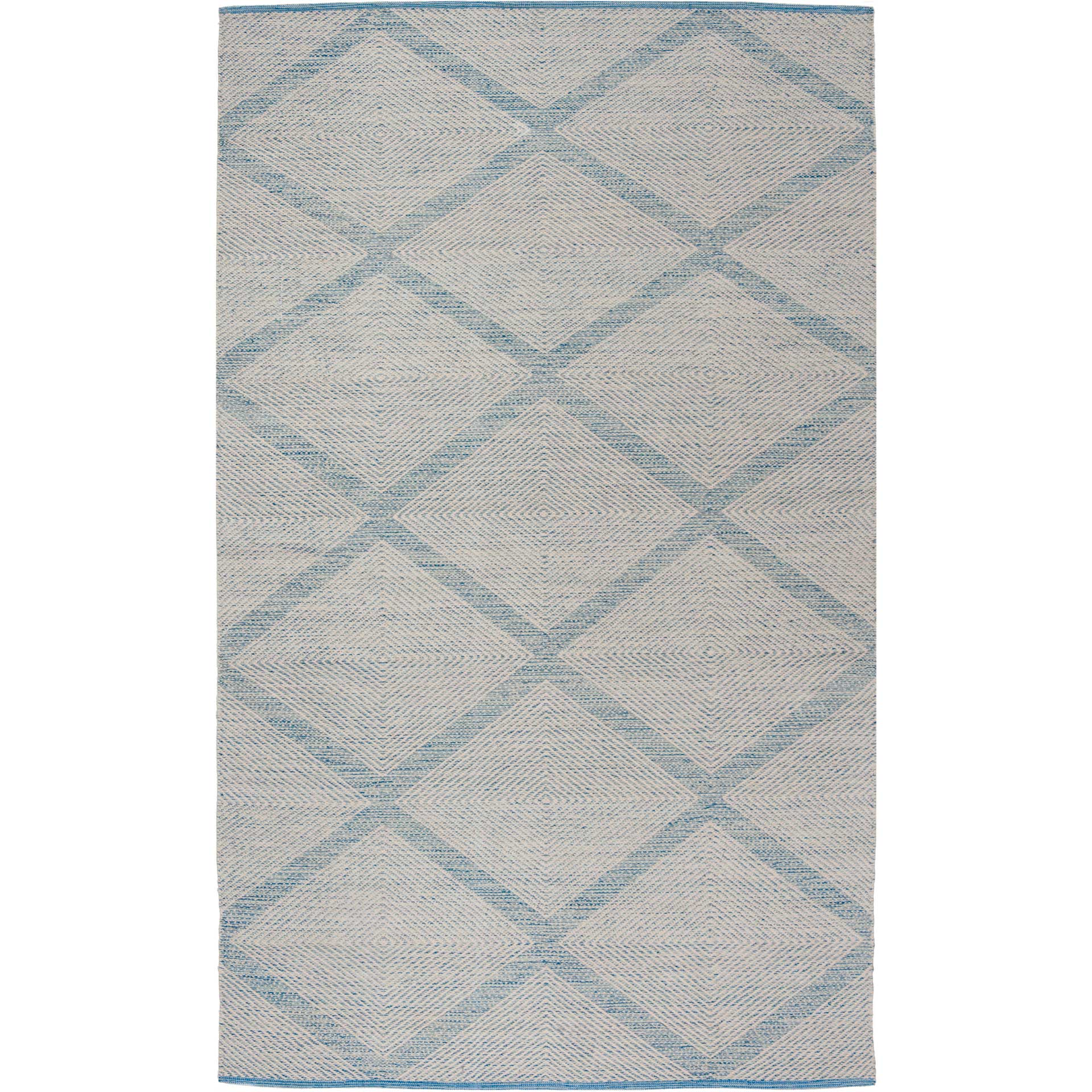 Montauk Lattice Light Blue Area Rug - Image 3