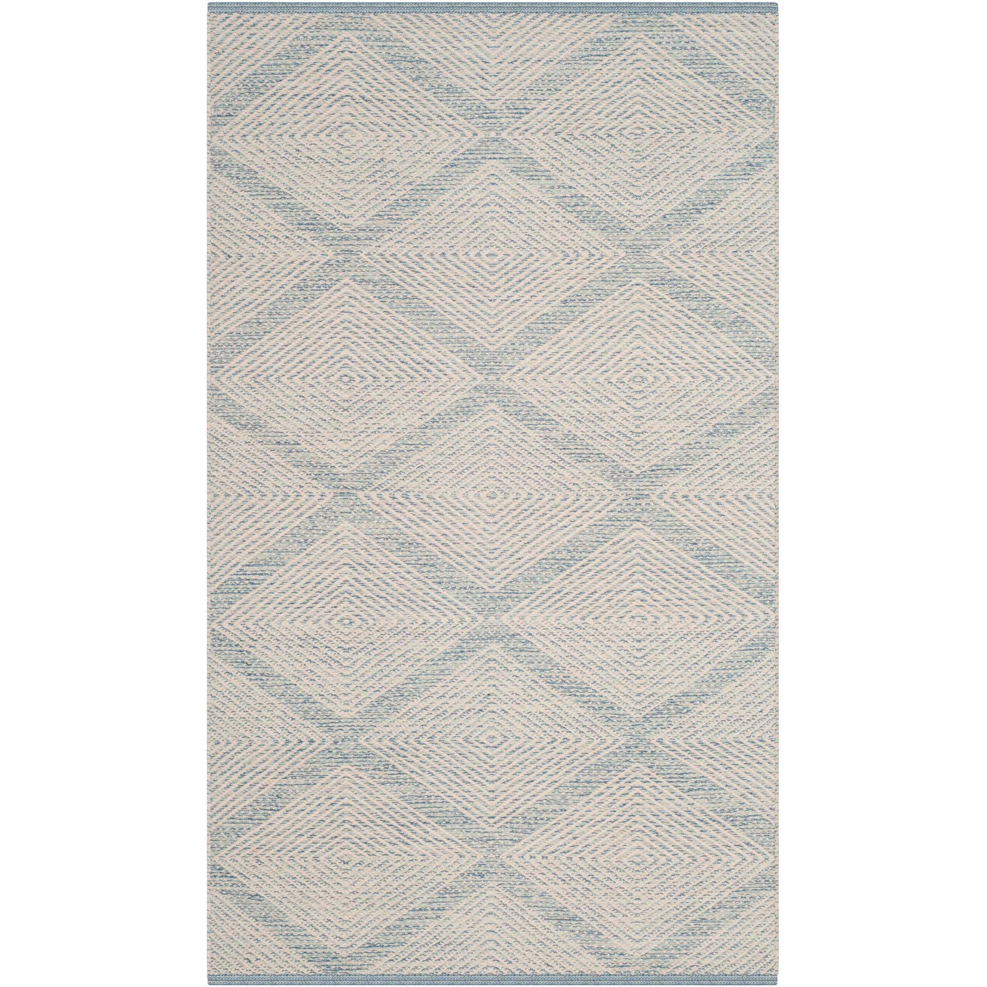 Montauk Lattice Light Blue Area Rug - Image 4