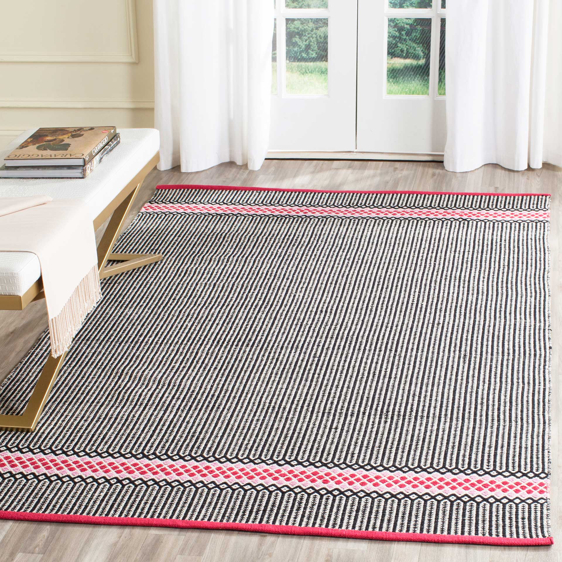 Montauk Modern Light Pink/Multi Area Rug - Image 6