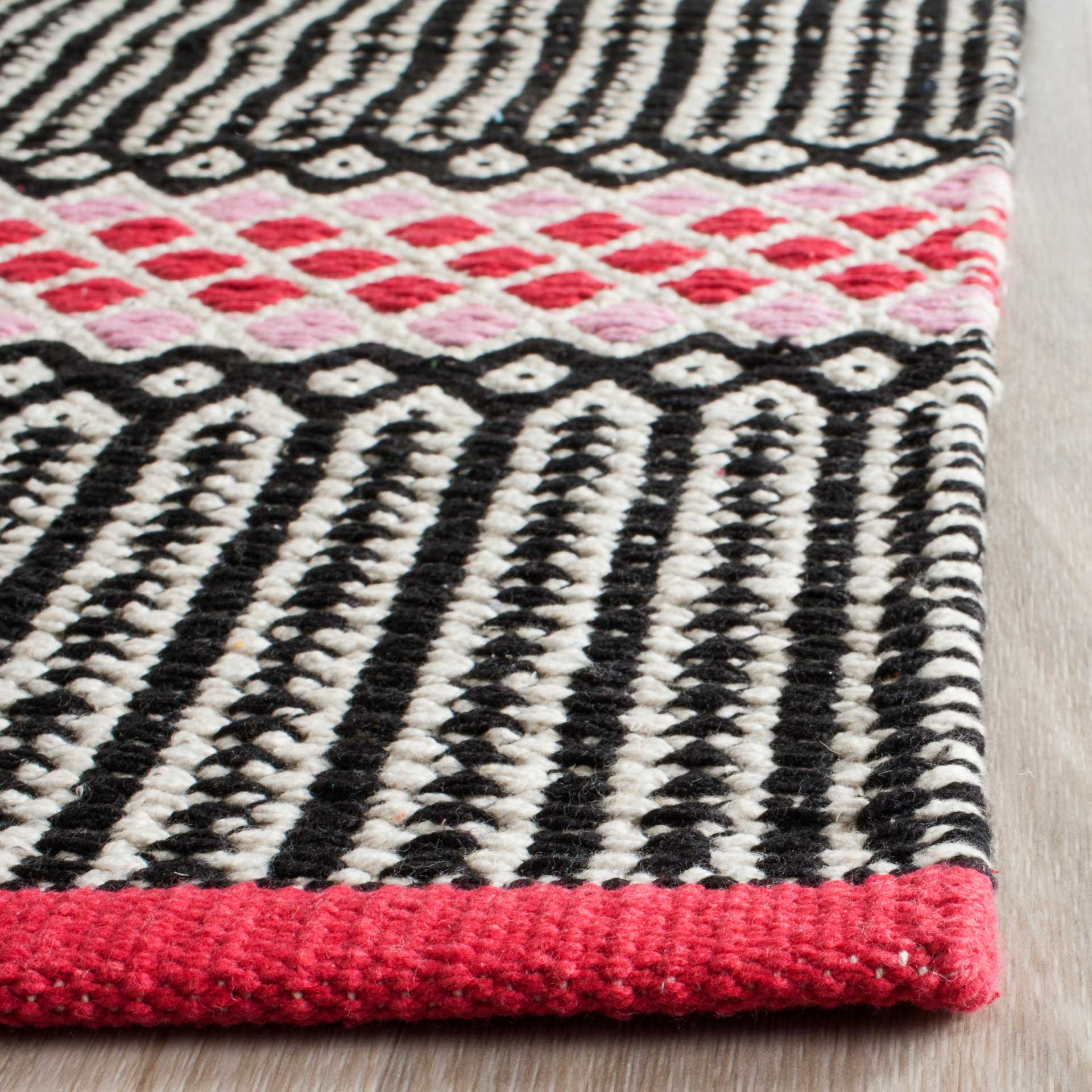 Montauk Modern Light Pink/Multi Runner Rug - Image 2