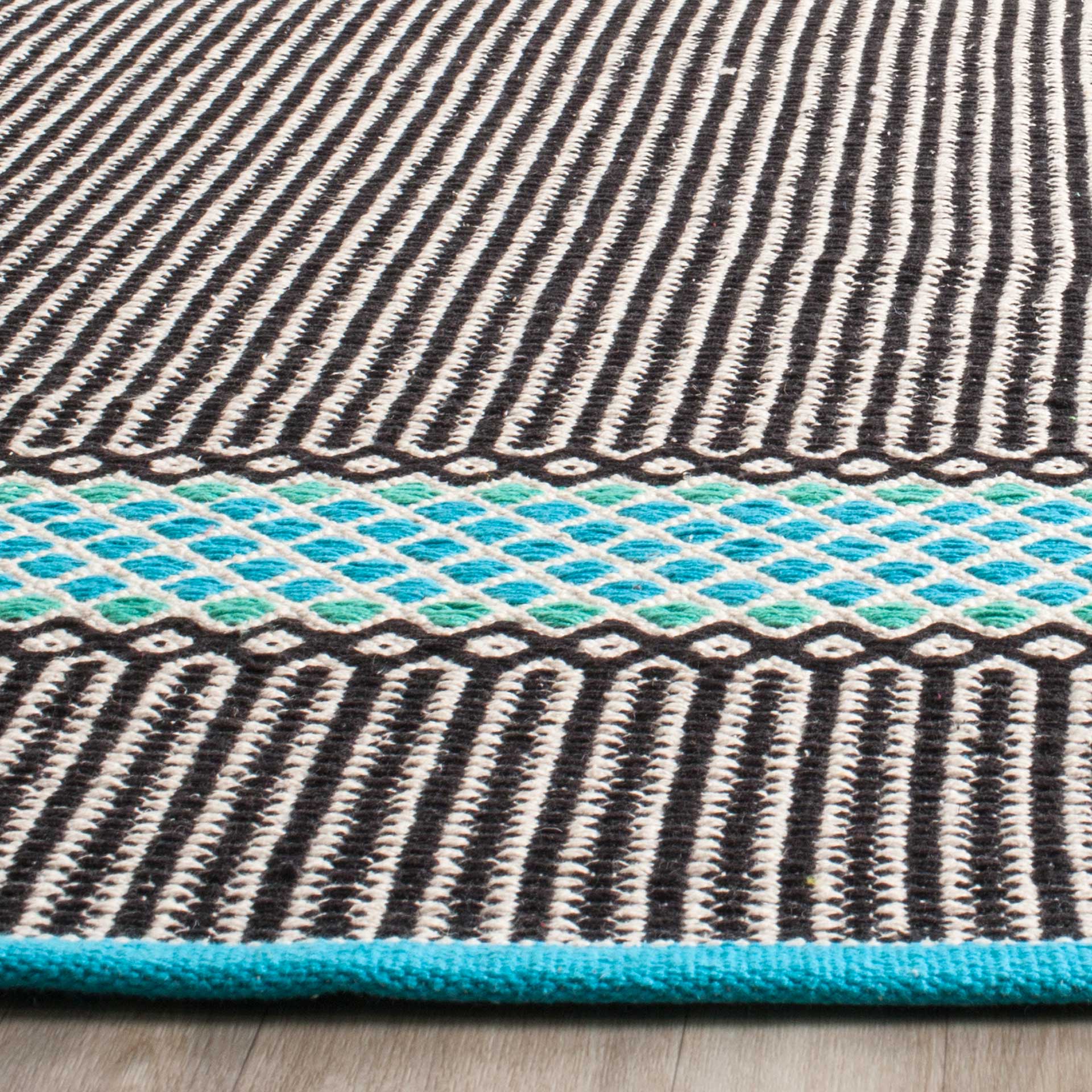 Montauk Modern Turquoise/Multi Area Rug - Image 4
