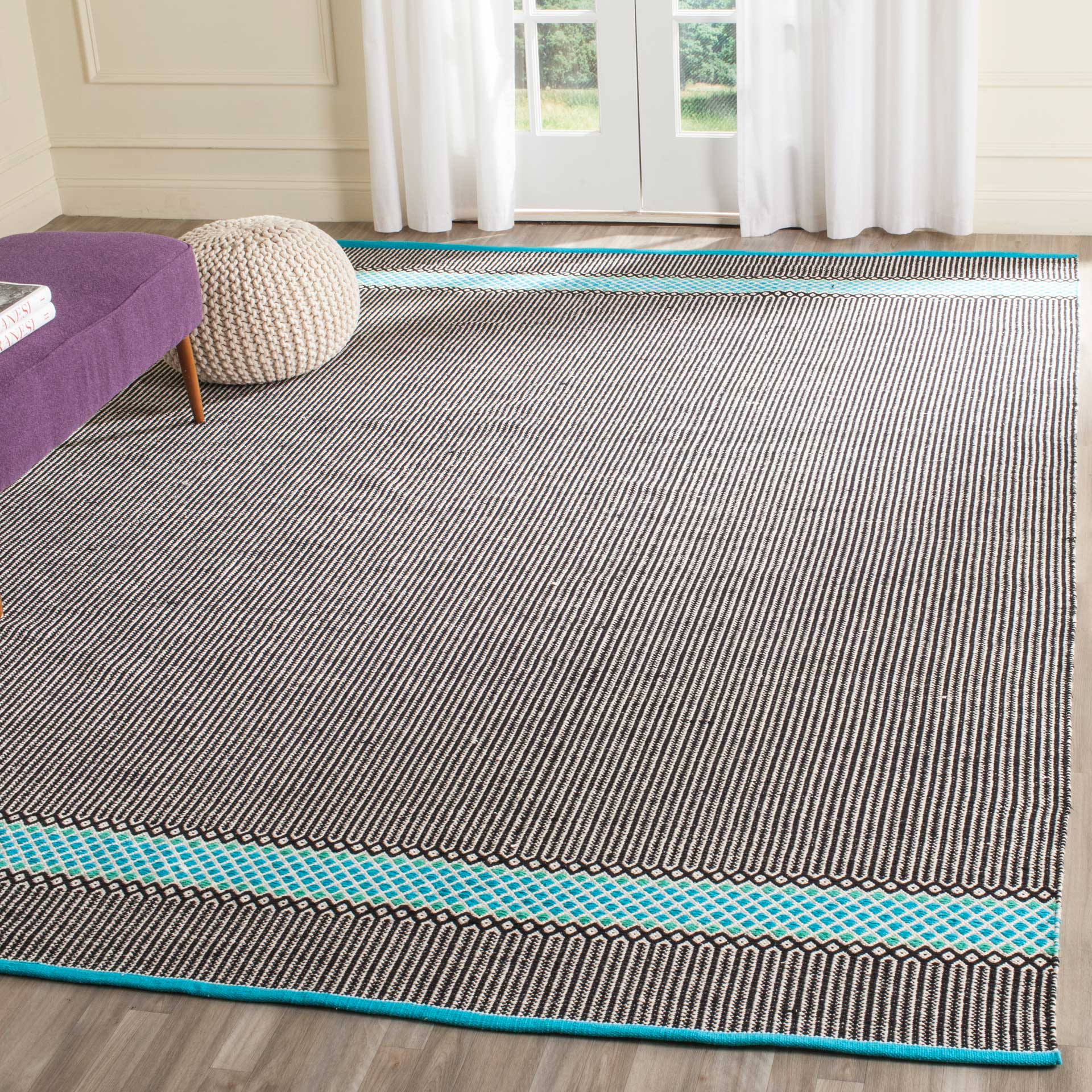 Montauk Modern Turquoise/Multi Area Rug - Image 6