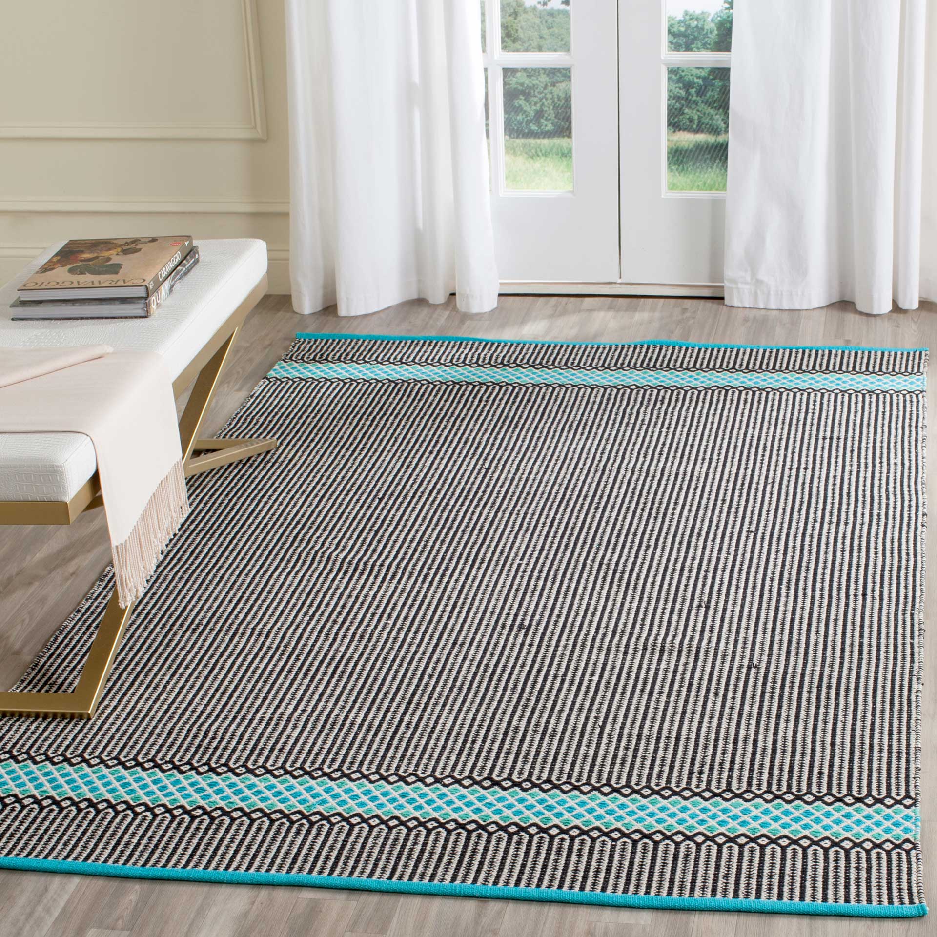 Montauk Modern Turquoise/Multi Area Rug - Image 7