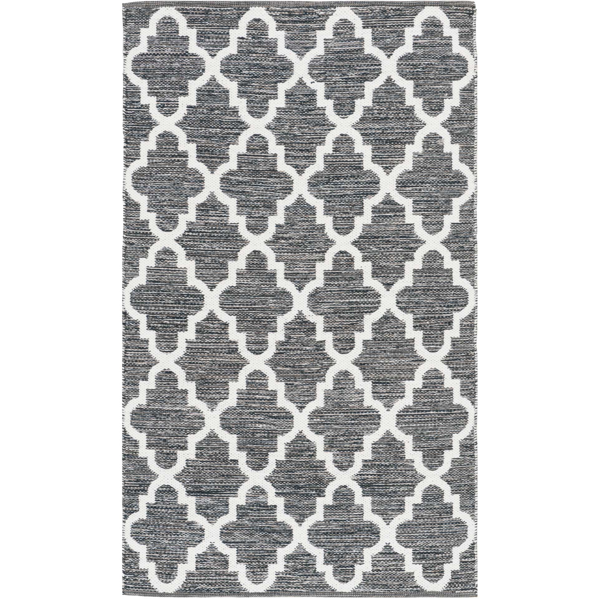 Montauk Moroccan Charcoal/Ivory Area Rug - Image 3